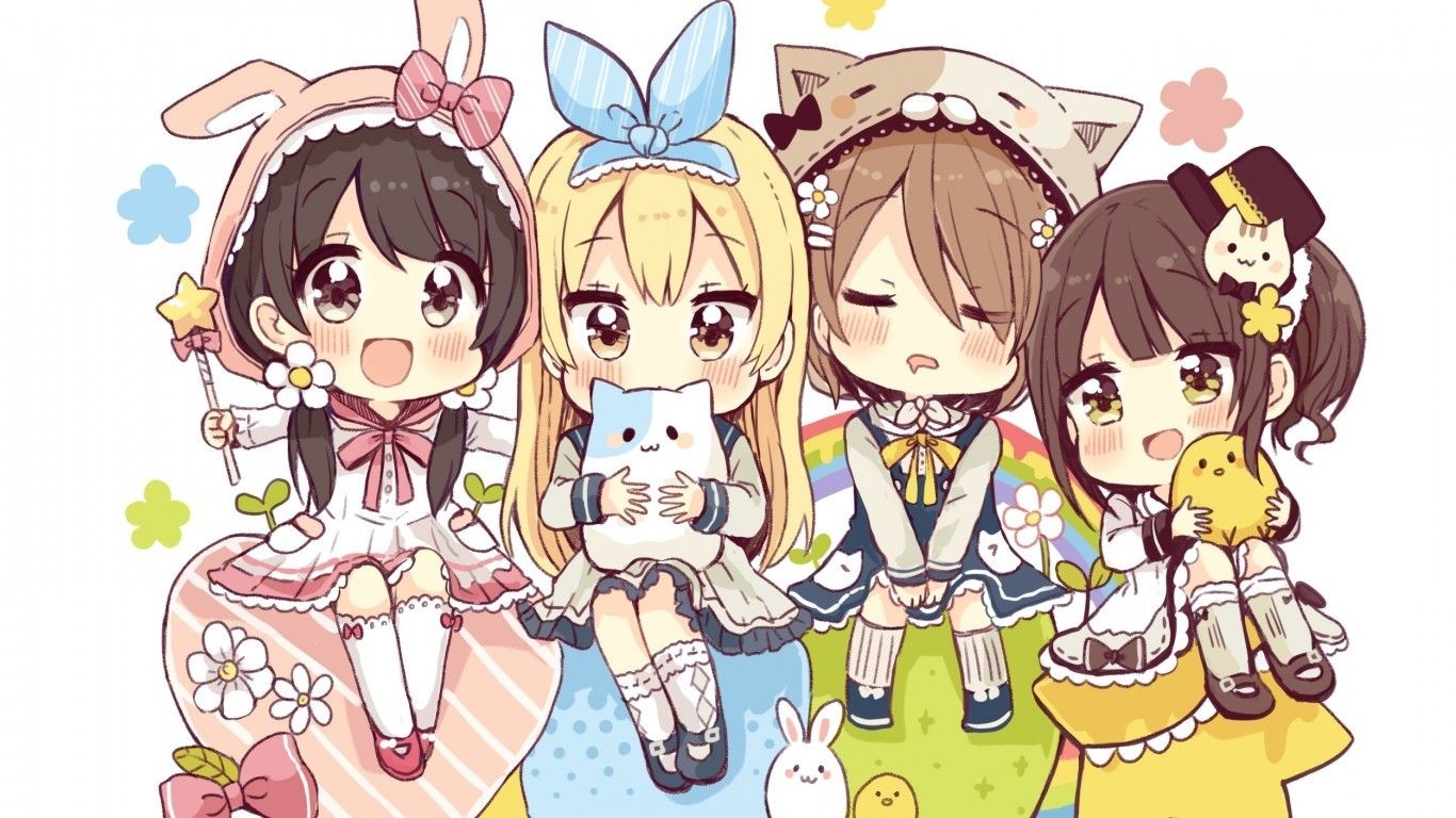 1370x770 Cute Anime Wallpaper For Laptopwalpaperlist.com, Desktop