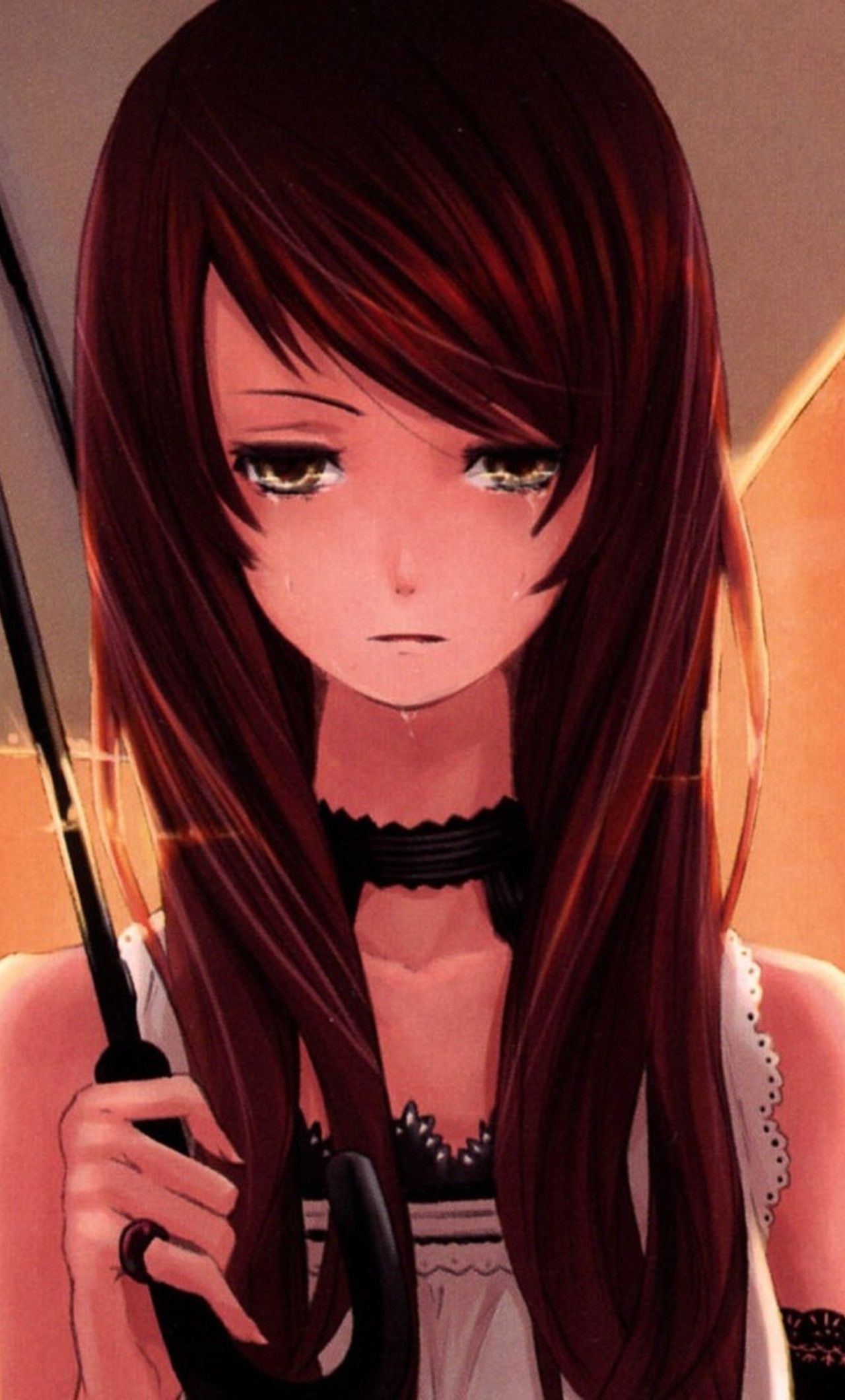 1280x2120 Sad Anime Girl Picture Girl Sad Wallpaper, Phone