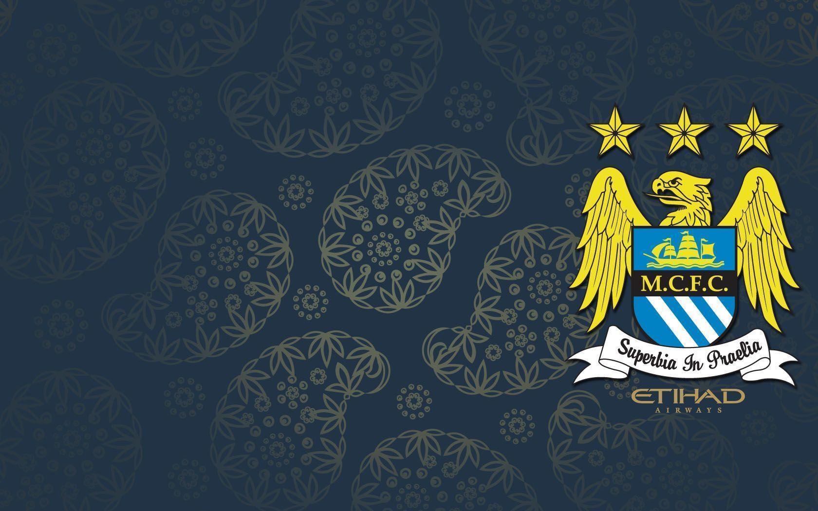 1680x1050 Manchester City FC Black Texture Background Sp Wallpaper, Desktop