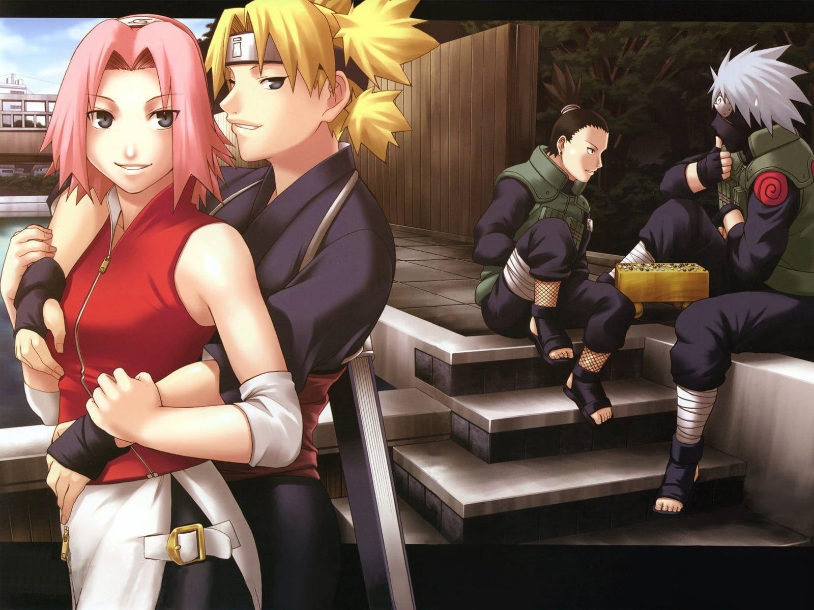 1600x1200 Sakura, Shikamaru, Temari and Kakashi Naruto poster HD wallpaper, Desktop