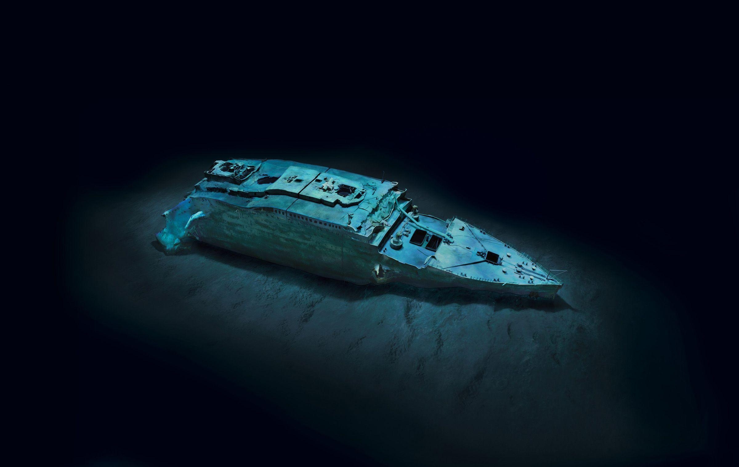 2400x1520 Titanic ship wreck ruin decay movies ocean underwater wallpaper, Desktop