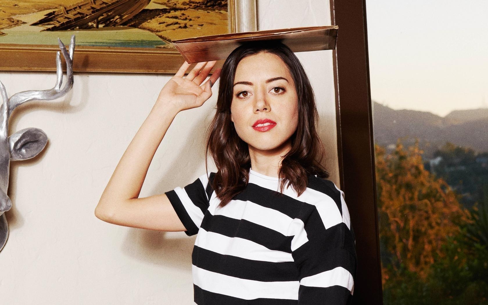 1680x1050  aubrey plaza wallpaper and background JPG 285 kB, Desktop