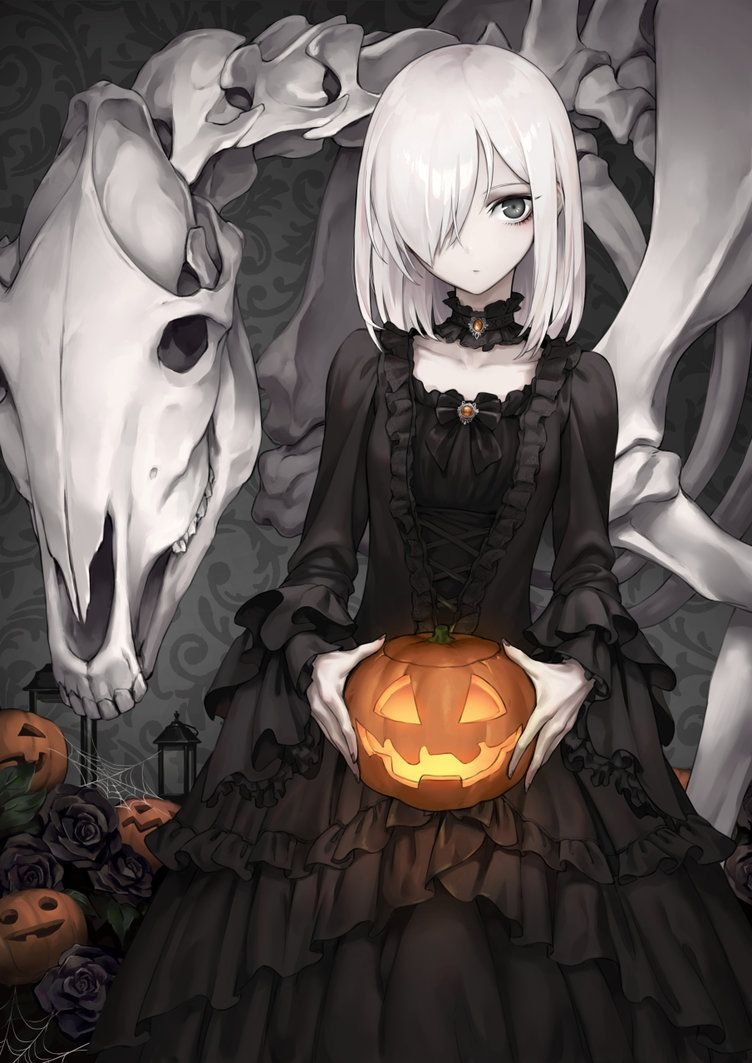 760x1070 image Of Creepy Cute Halloween Anime Girl, Phone