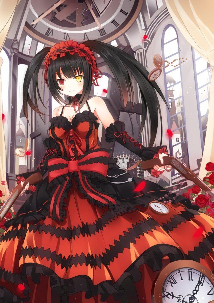 750x1060 Date A Live, Tokisaki Kurumi, Heterochromia Wallpaper HD, Phone