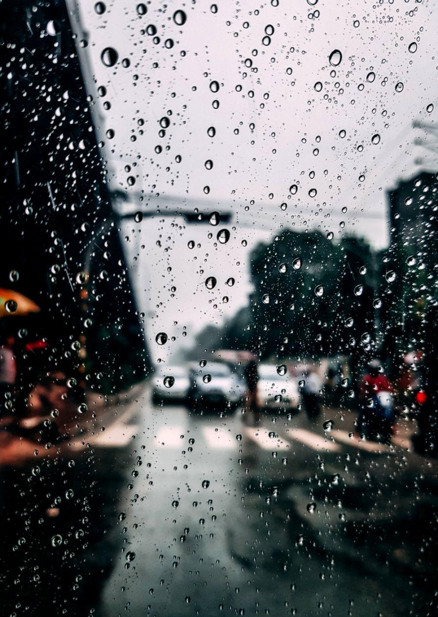 900x1270 Window Rain Drops HD Wallpaper, Phone