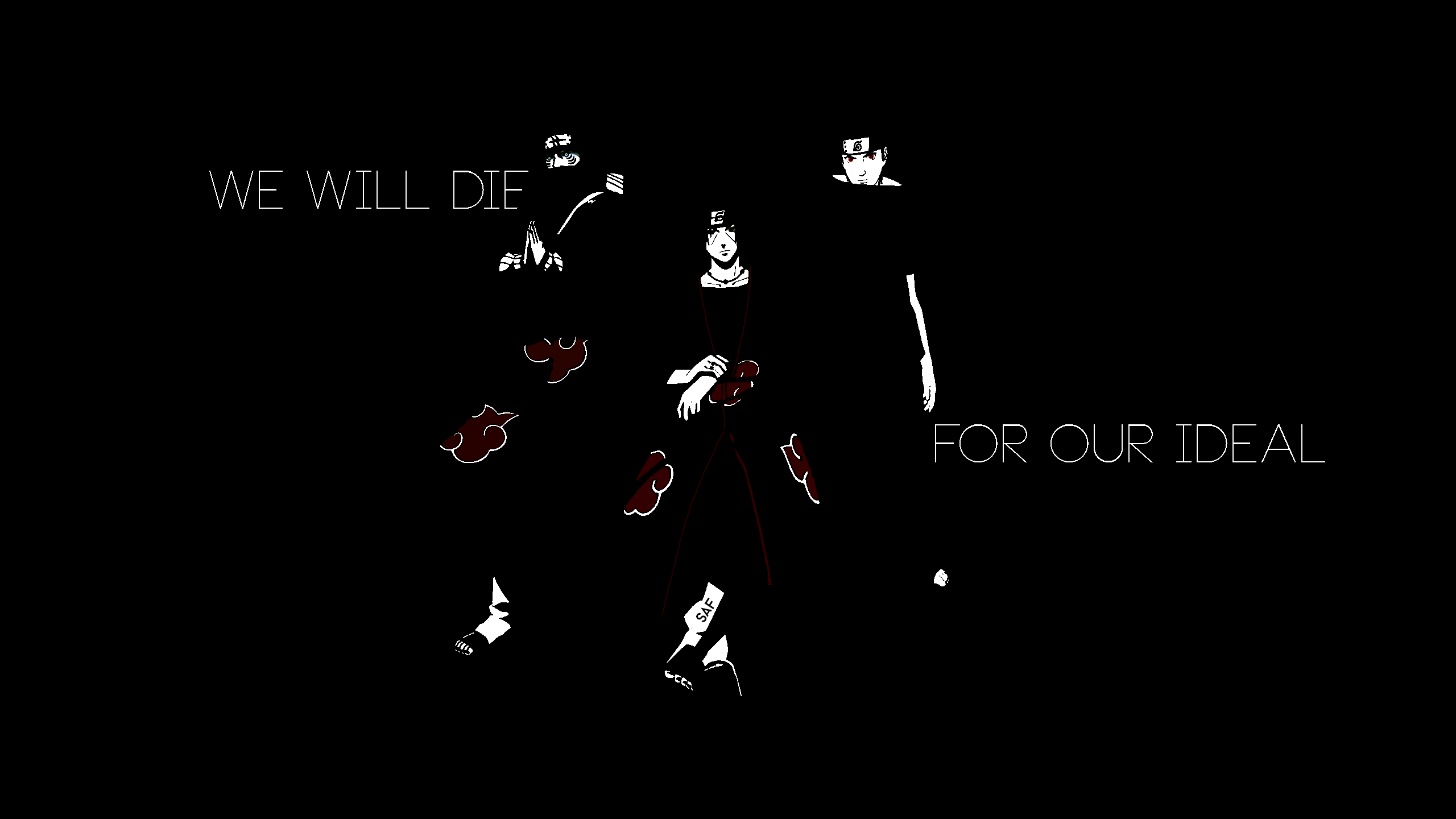 2560x1440 Wallpaper, text, logo, Naruto Shippuuden, brand, Akatsuki, Uchiha, Desktop