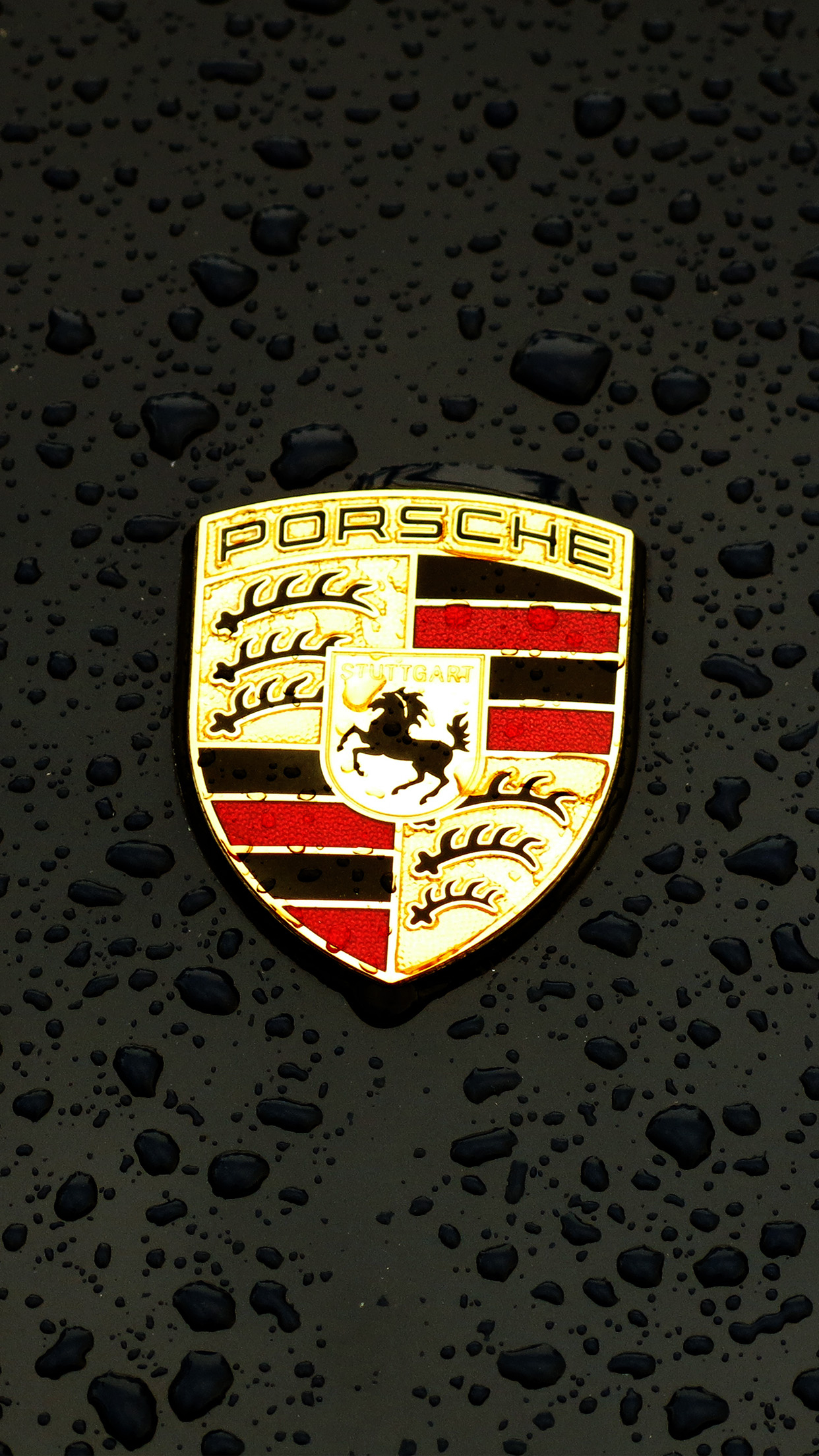 1250x2210 iPhone 6 wallpaper. porsche logo emblem car illustration art dark, Phone