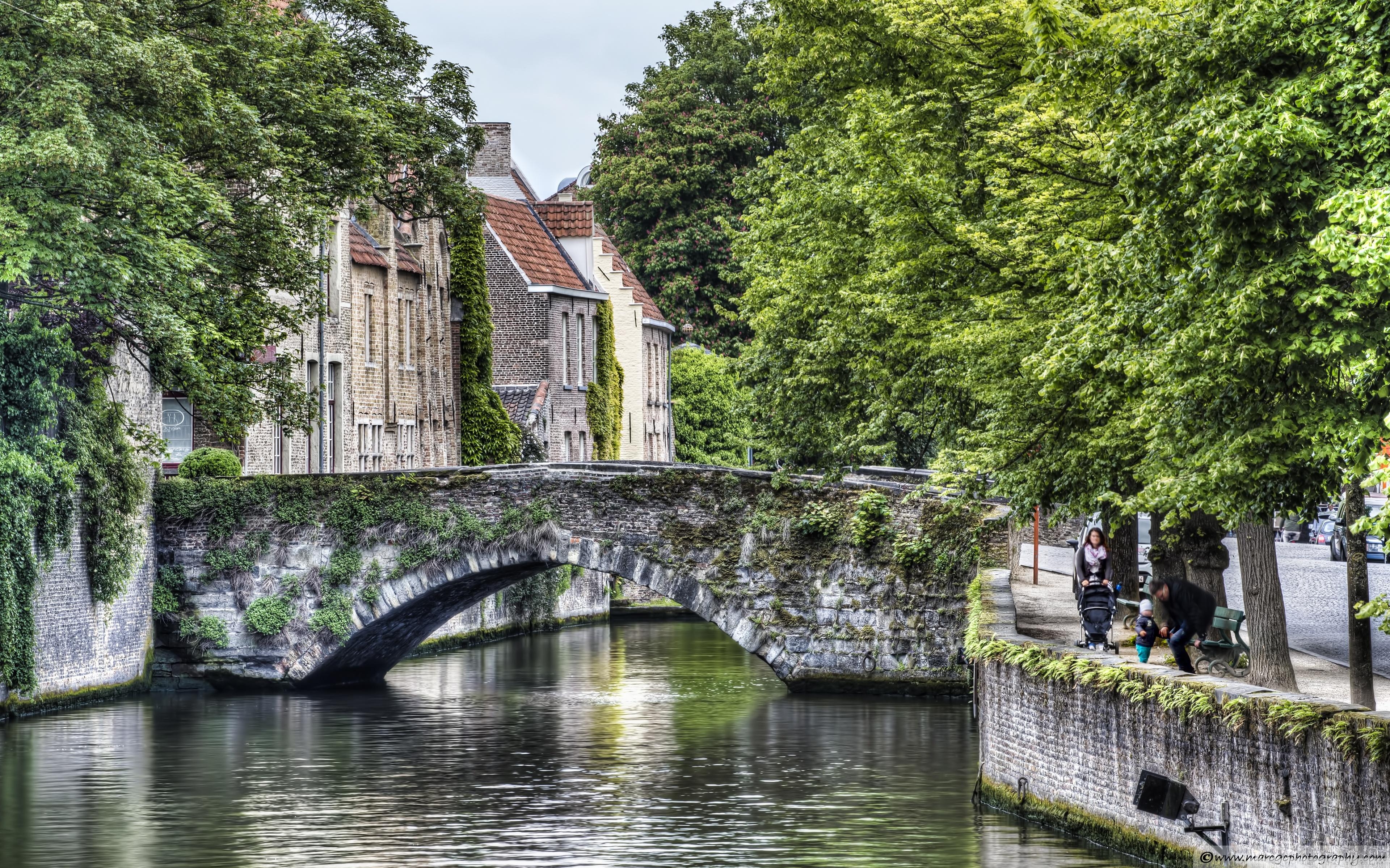 3840x2400 Meestraat Bridge in Bruges ❤ 4K HD Desktop Wallpaper for 4K Ultra HD TV, Desktop