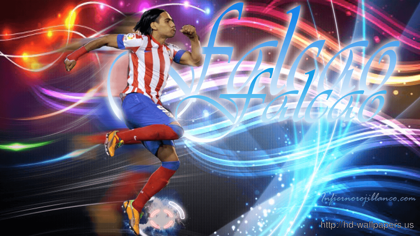 1370x770 Radamel Falcao Atletico Madrid, Desktop