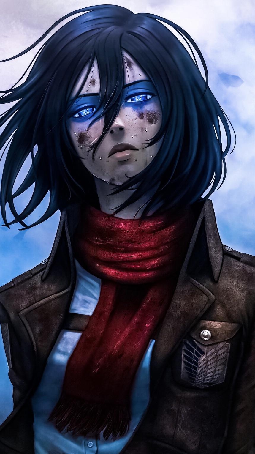 860x1530 Mikasa iPhone wallpaper HD, Phone