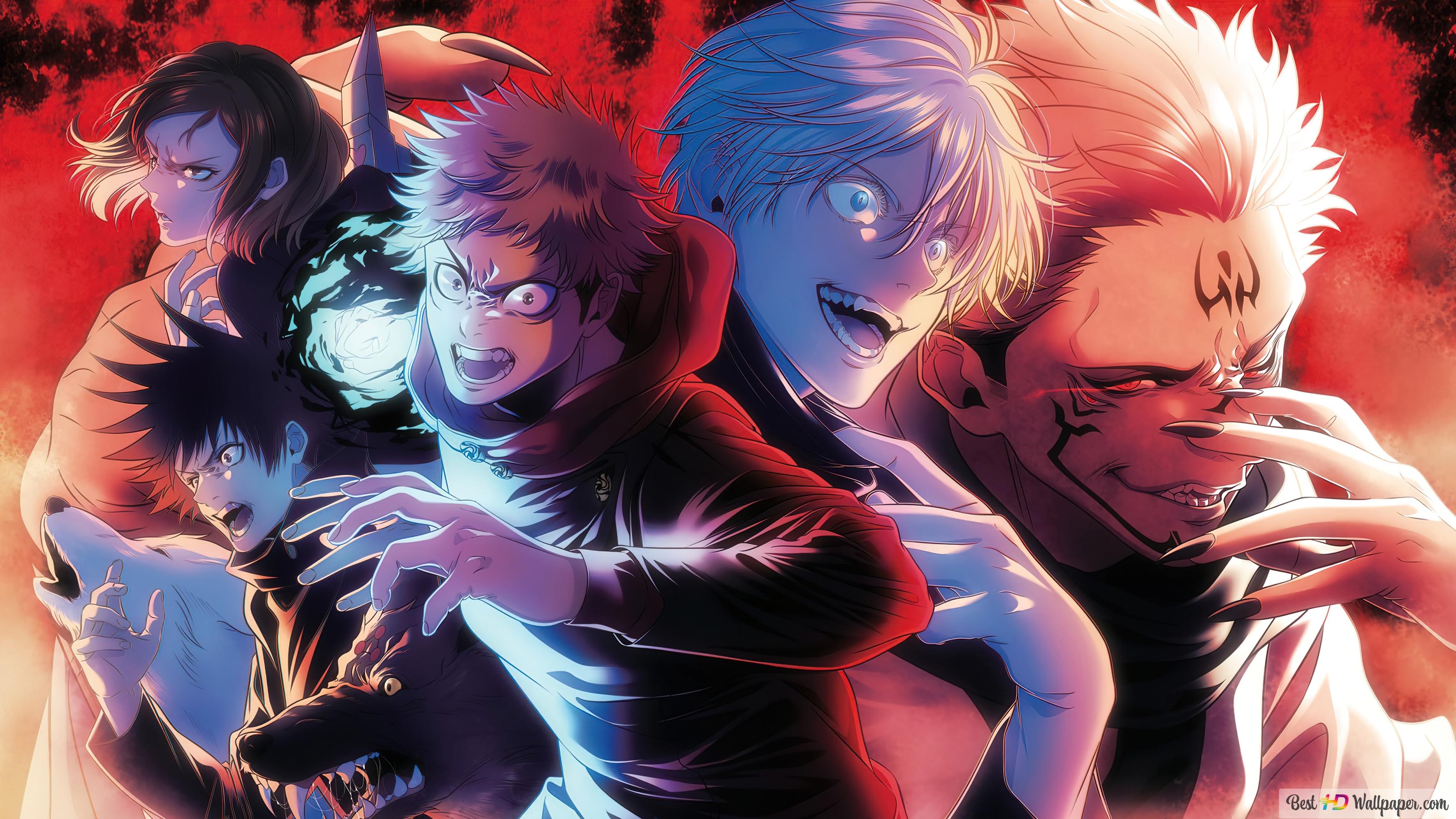 3560x2000 Jujutsu Kaisen Characters 4K wallpaper download, Desktop