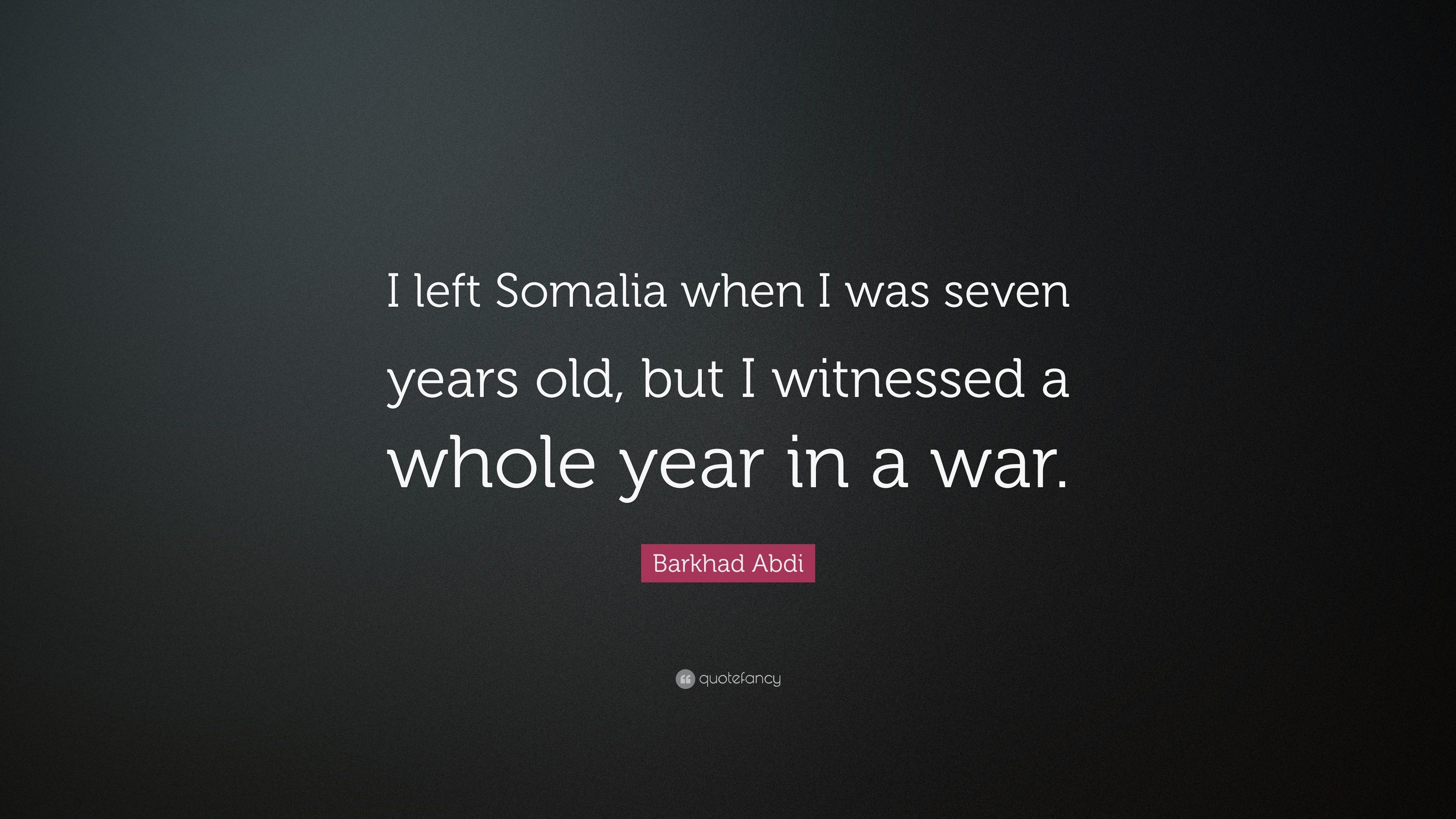 3840x2160 Barkhad Abdi Quote: “I left Somalia when I was seven years old, but, Desktop