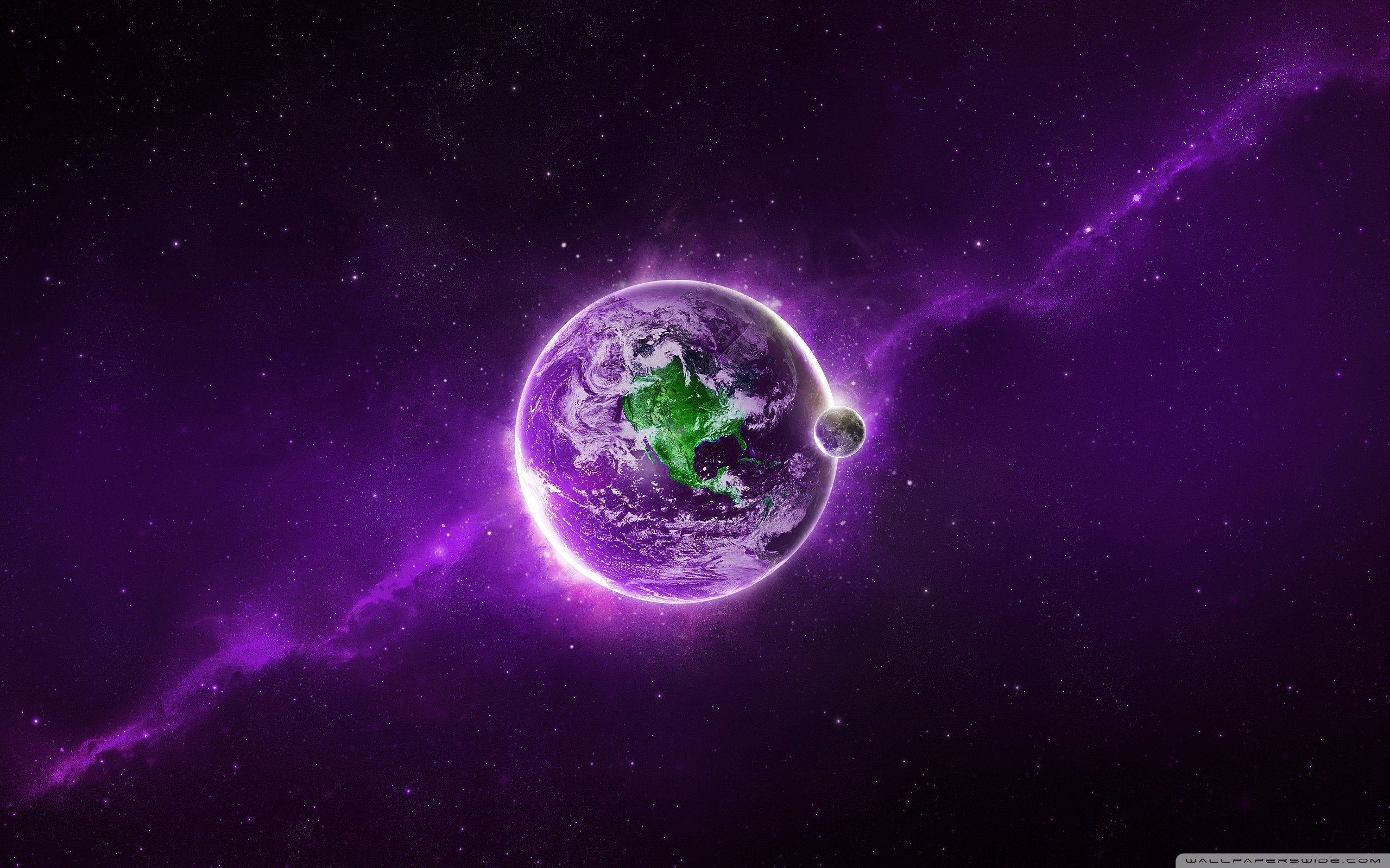 2560x1600 Abstract Purple Earth ❤ 4K HD Desktop Wallpaper for 4K Ultra HD TV, Desktop