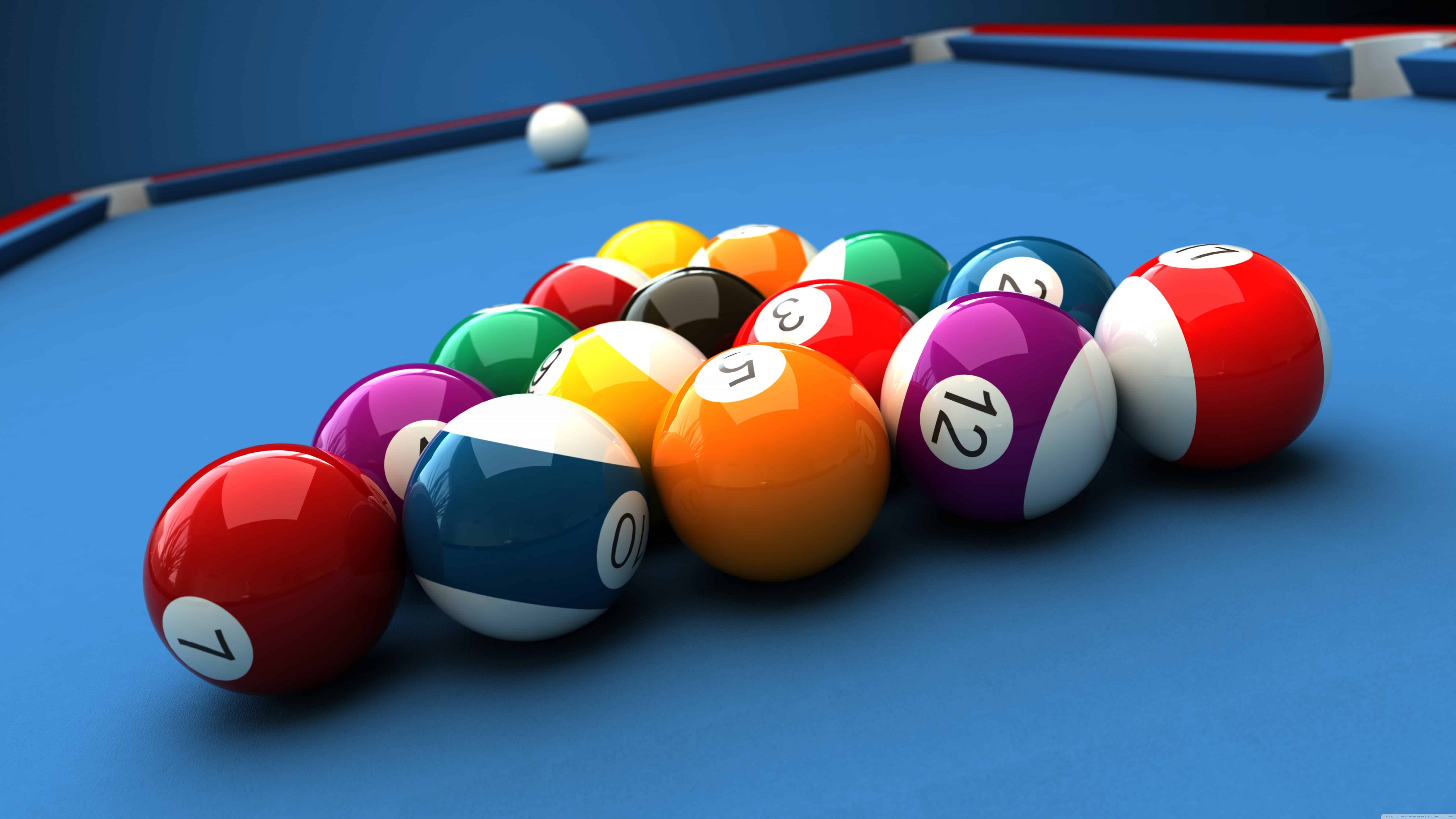 7680x4320 Billiard Balls UHD 8K Wallpaper, Desktop