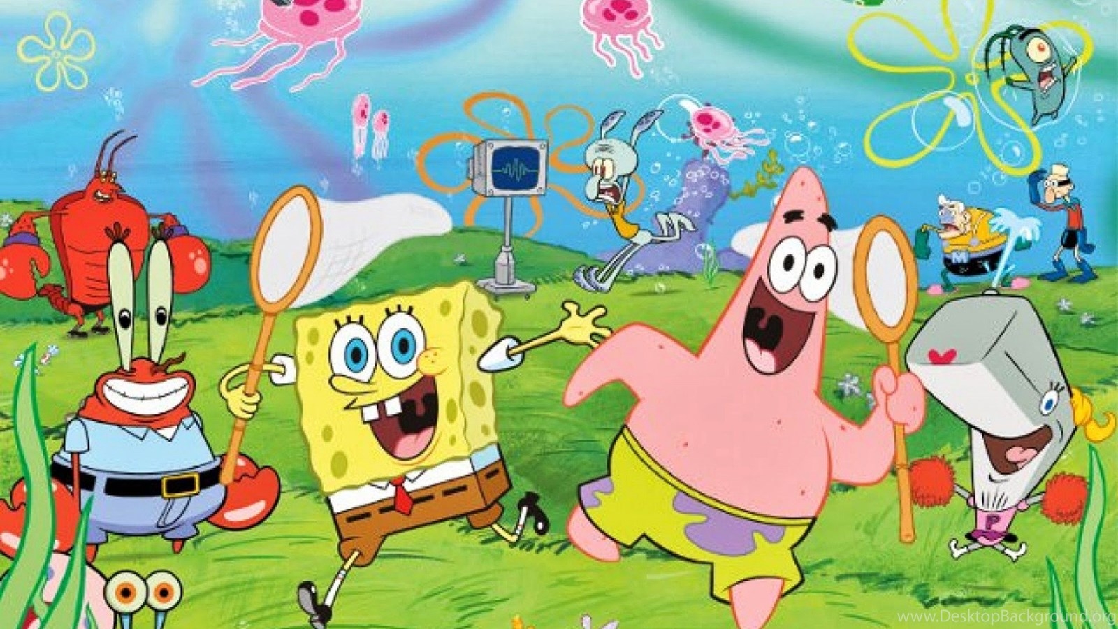 1600x900 Spongebob, Friends, 1920x1200 HD Wallpaper And FREE Desktop Background, Desktop