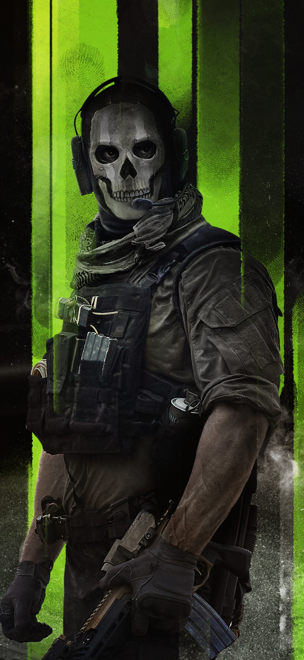 1290x2800 Call of Duty: Modern Warfare 2 Wallpaper 4K, Ghost, Phone