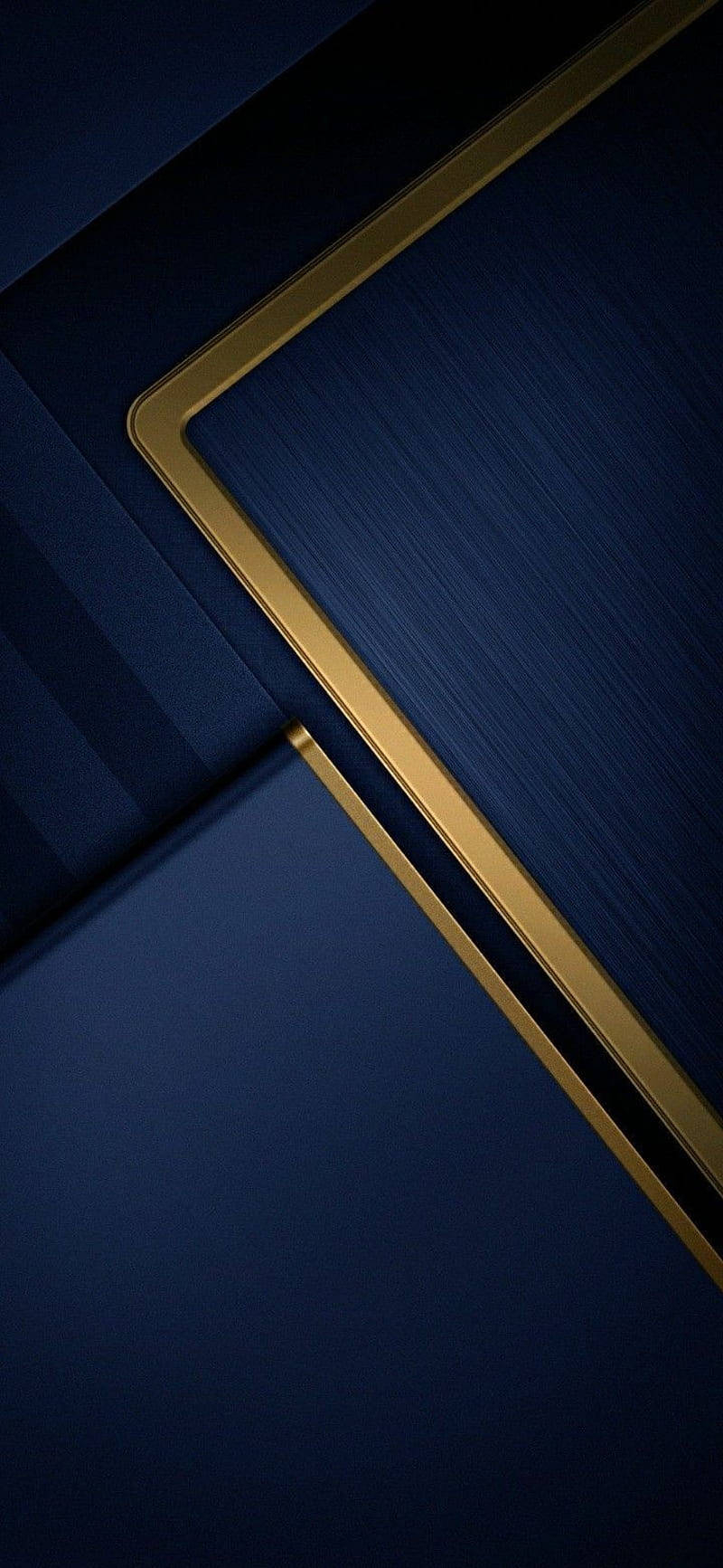 800x1740 Download Blue And Gold Frames Wallpaper, Phone