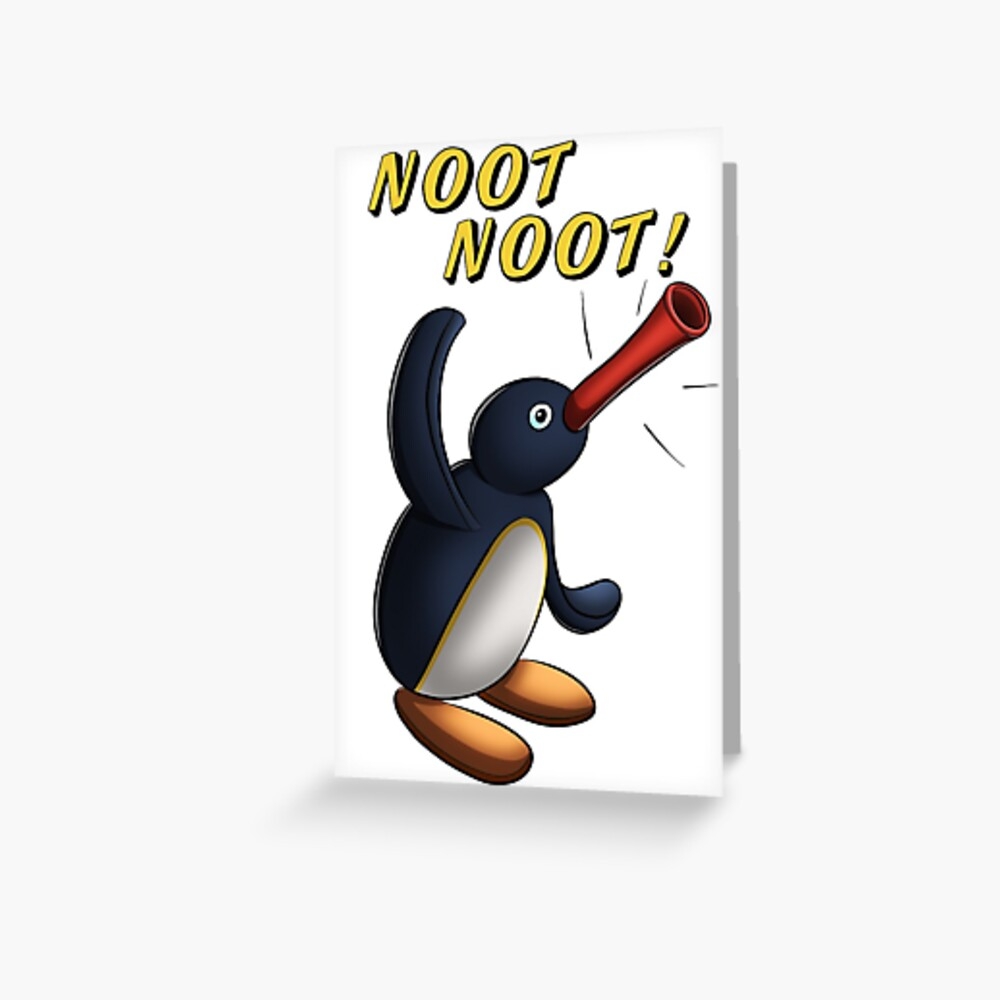 1000x1000 Pingu Noot Noot Greeting Card, Phone