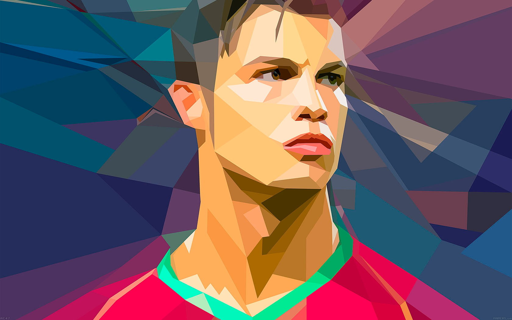 1680x1050 wallpaper for desktop, laptop. wallpaper c ronaldo illust art soccer sports, Desktop