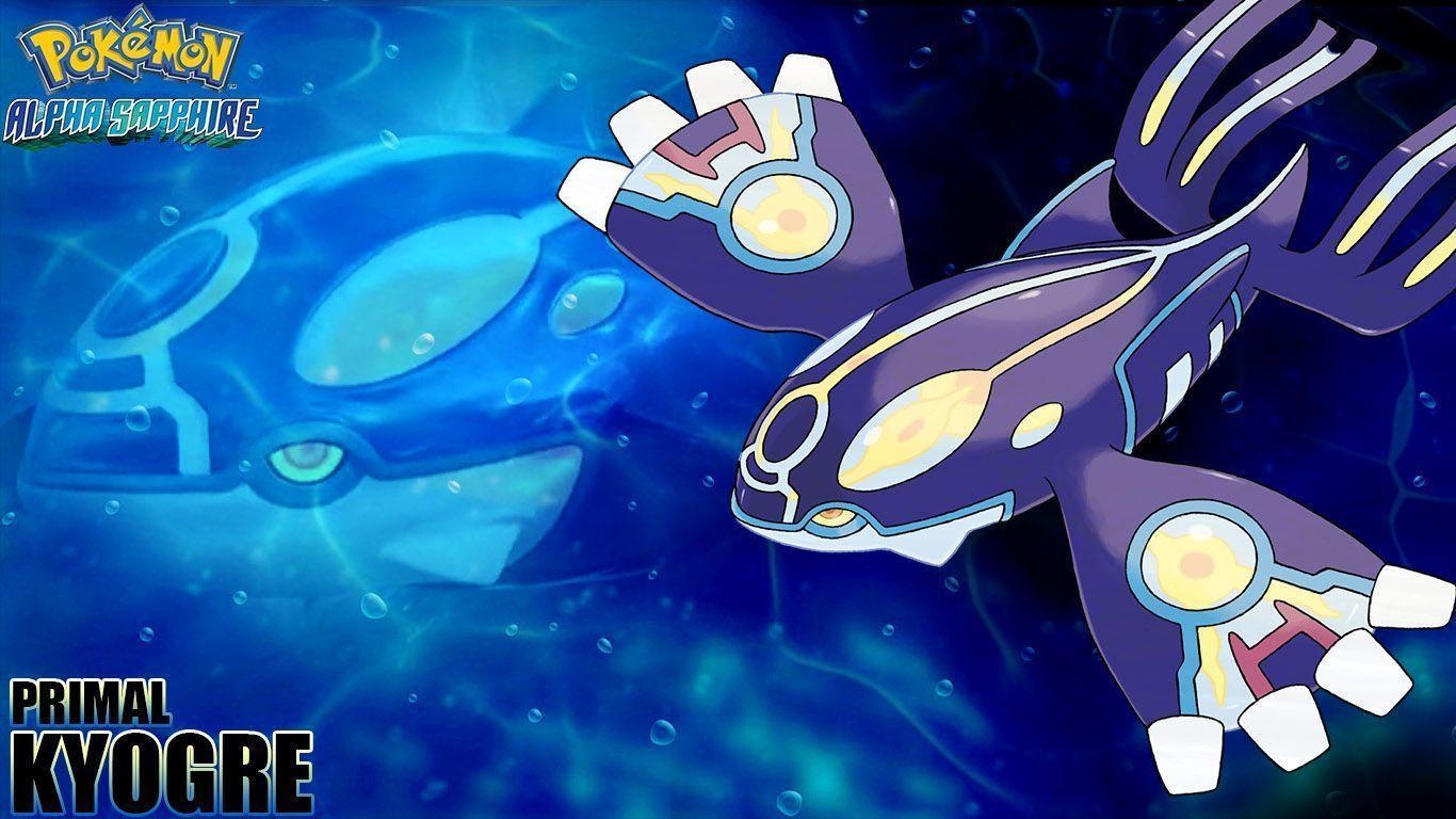 1370x770 Pokemon Alpha Sapphire: Primal Kyogre Wallpaper, Desktop