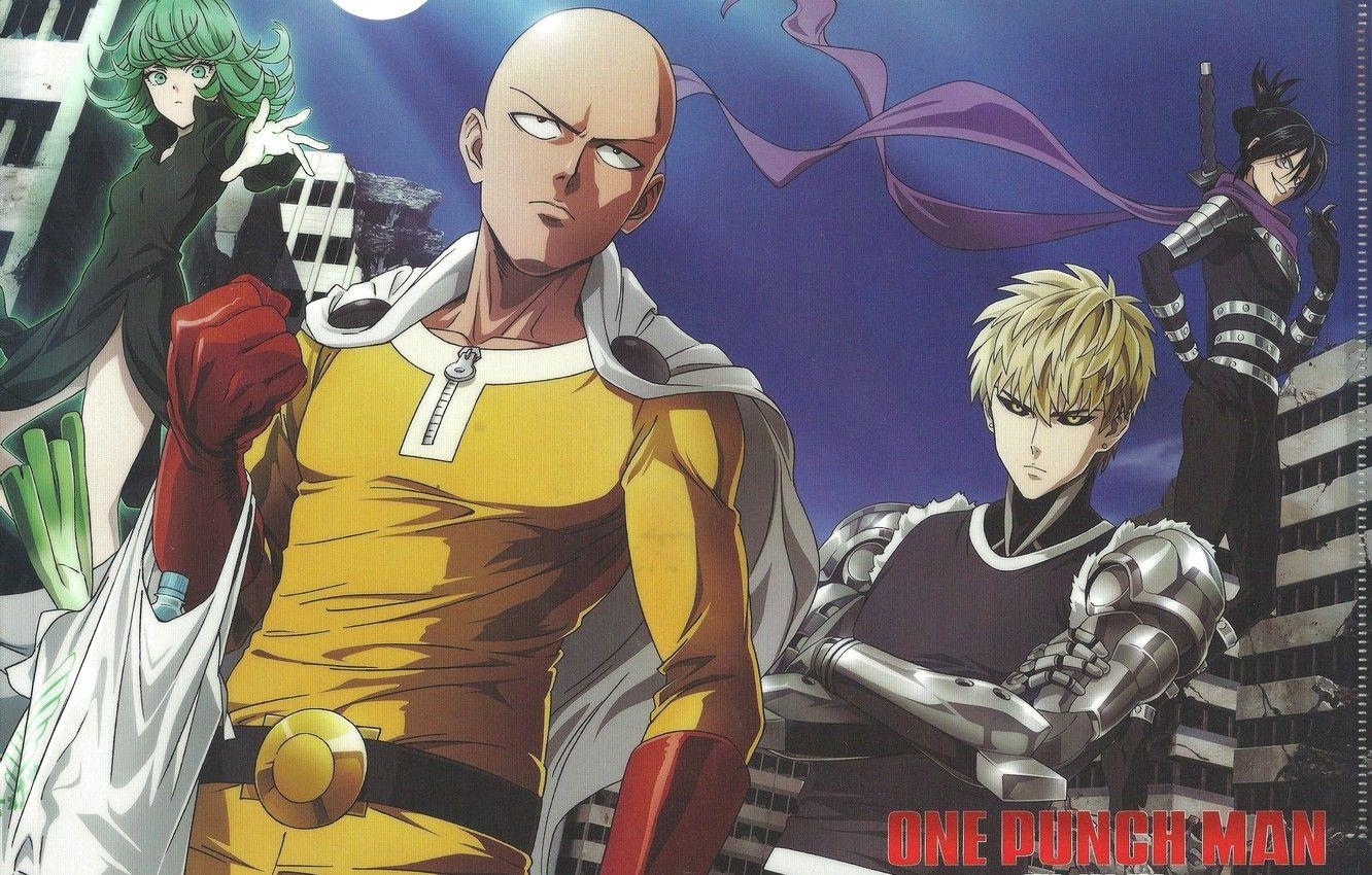 1340x850 Wallpaper Anime, Art, Sonic, Saitama, OnePunch Man, Geno, Tornado, Desktop