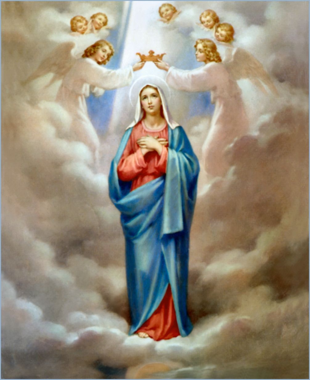 1010x1240 The Coronation Of The Blessed Mother Cruz Sagrada, Of Mary Wallpaper & Background Download, Phone