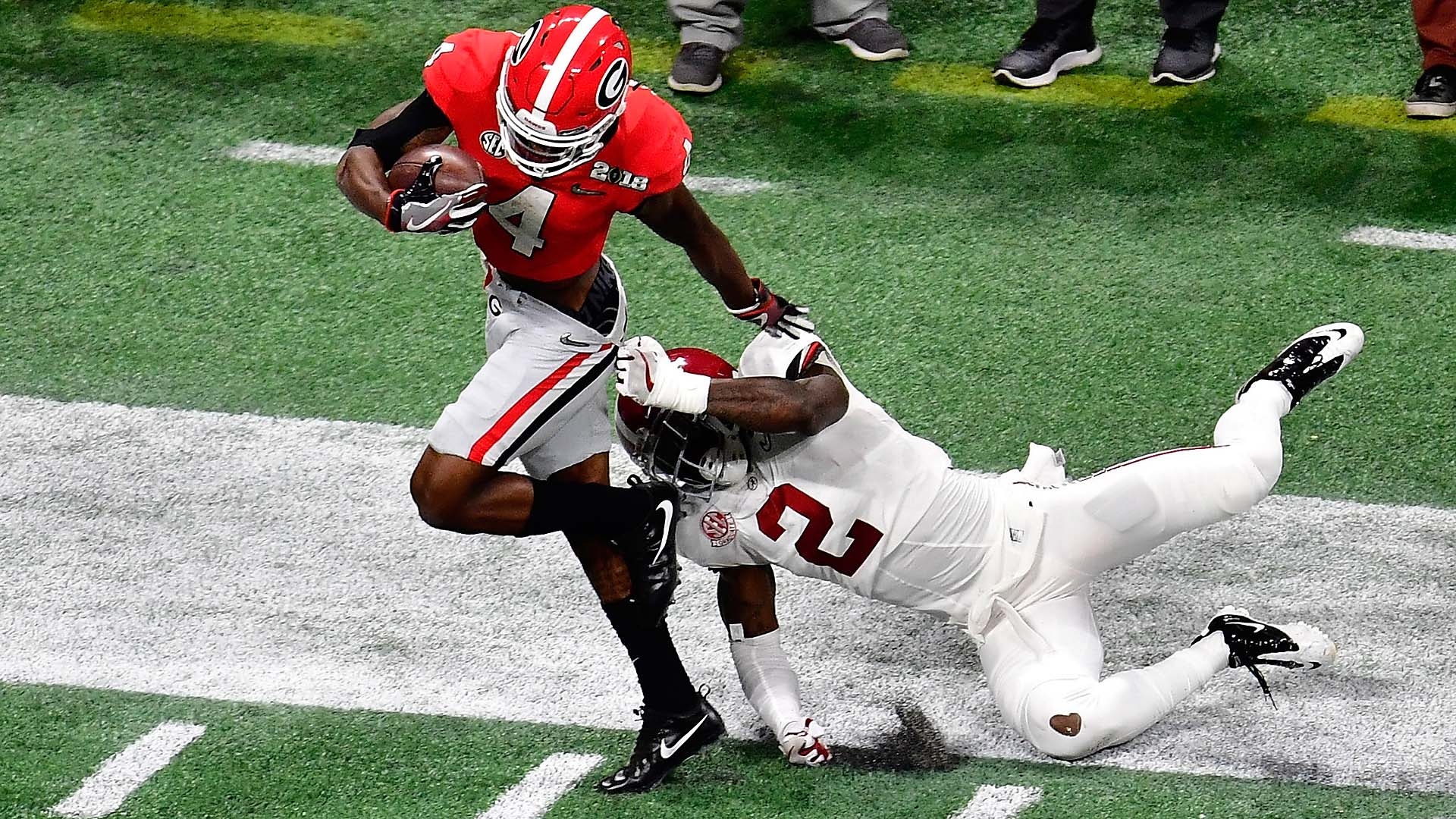 1920x1080 Alabama Vs. Georgia: Mecole Hardman's 80 Yard TD, Frame By, Desktop