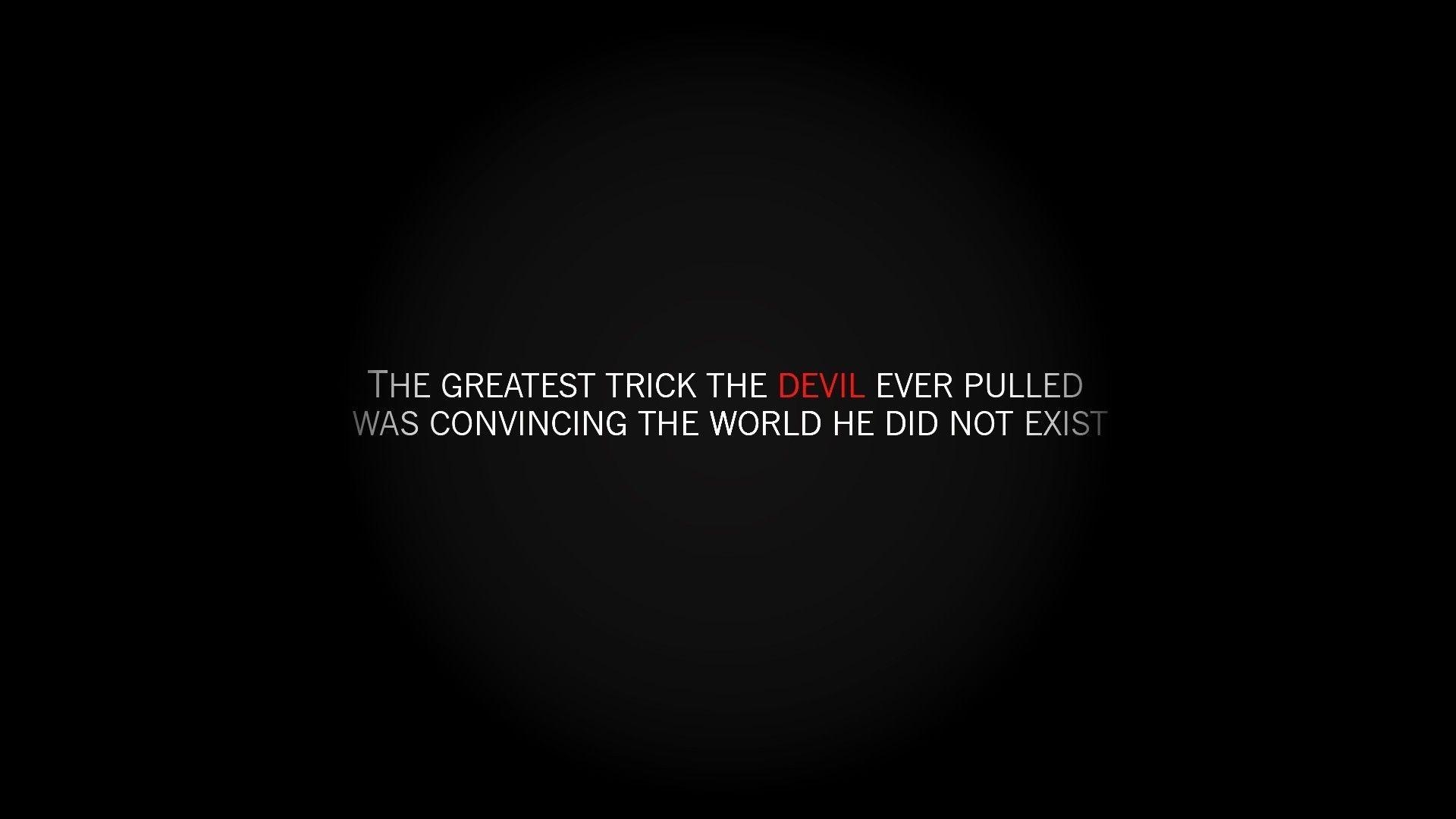 1920x1080 Devil quotes saying wallpaper. PC, Desktop