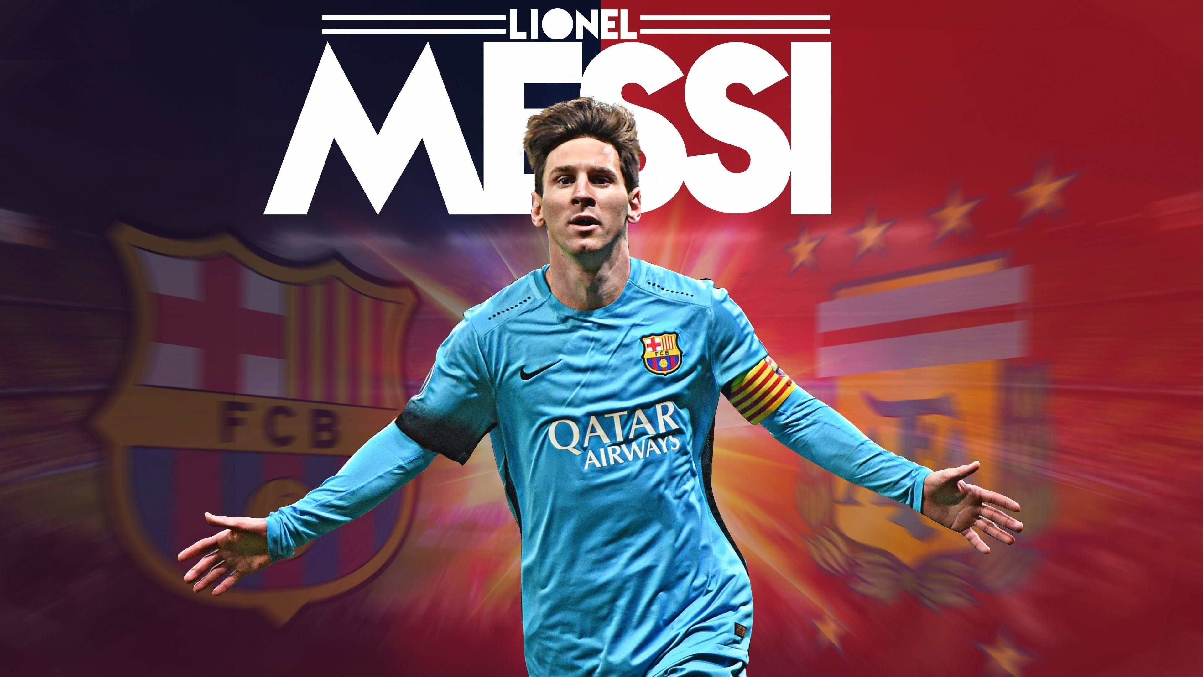 3840x2160 Lionel Messi FCB HD 4K Wallpaper Download Resolution 4K, Desktop