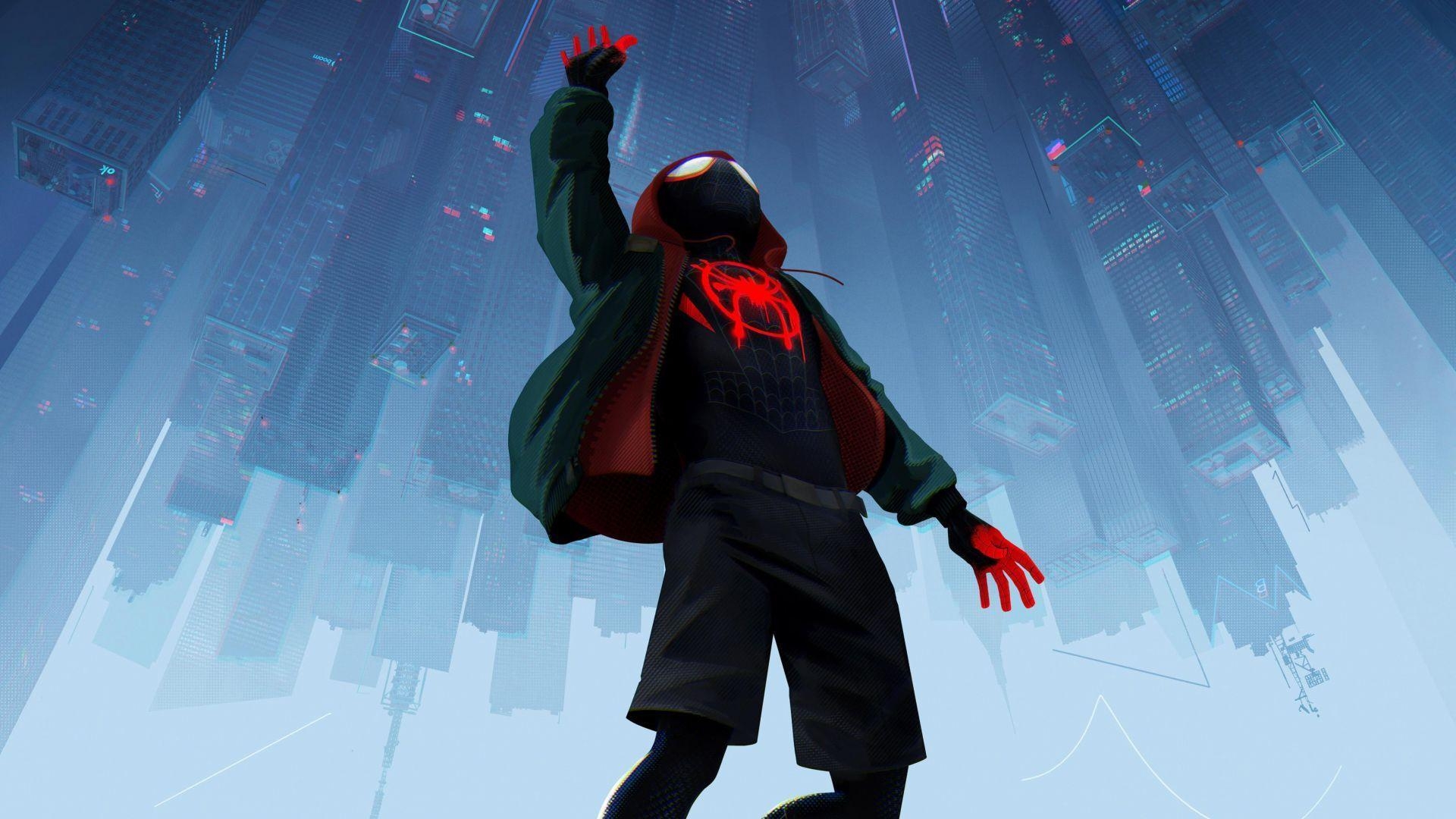 1920x1080 Download Wallpaper Of Spider Man: Into The Spider Verse, Animated, Desktop