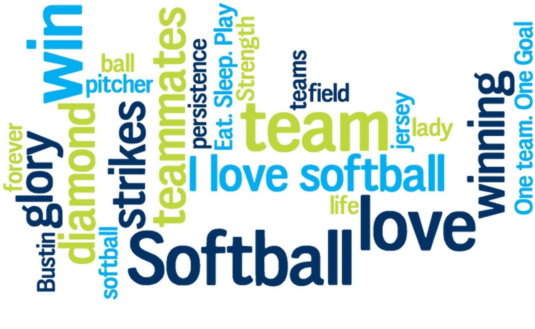 1710x1050 softball picture and sayings, Desktop