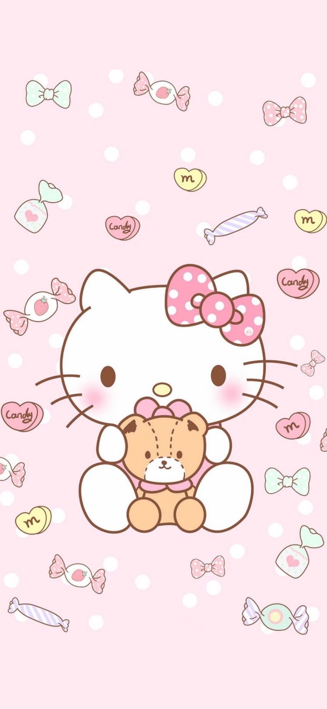 1130x2440 Hello Kitty wallpaper, Phone