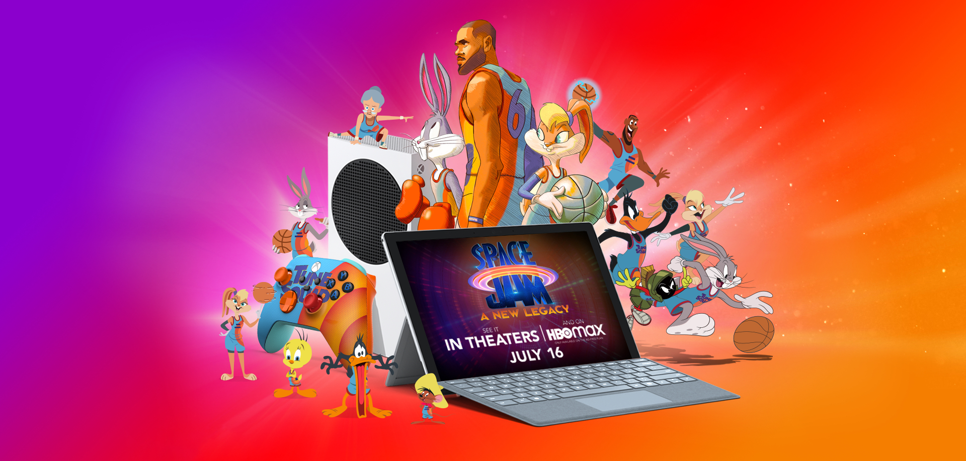 1920x920 Build your own legacy with Space Jam. Microsoft In Culture, Dual Screen