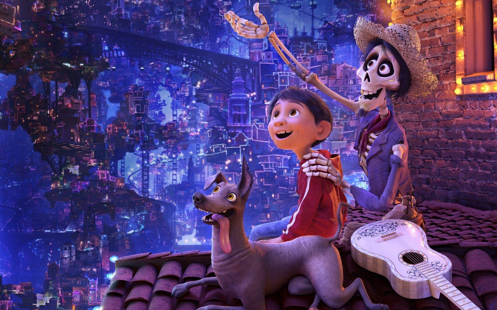 1920x1200 Wallpaper Coco, Miguel, Dante, Hector, Pixar, Animation, HD, Desktop