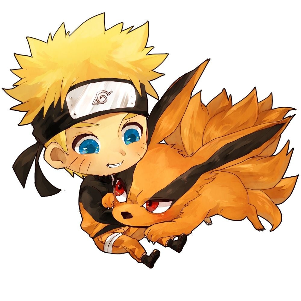 1000x1000 Cute Kurama Nine Tails, Phone