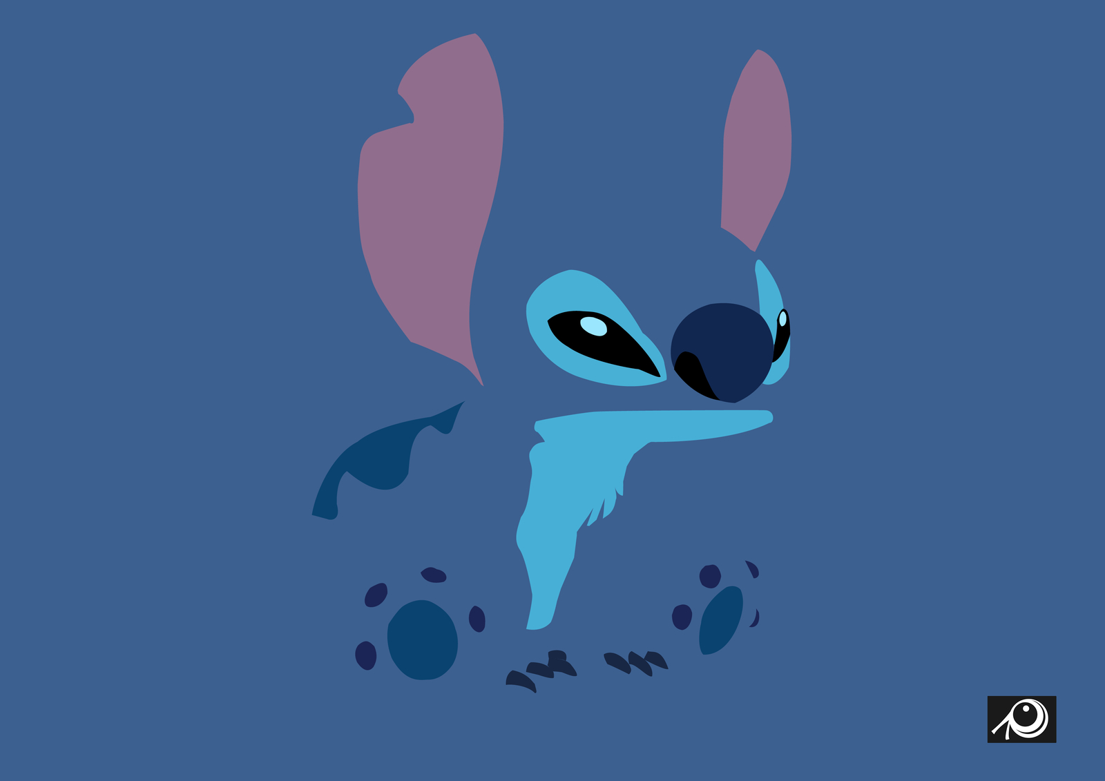 1600x1140 Stitch minimaliste. Cute stitch, Computer wallpaper, Character wallpaper, Desktop