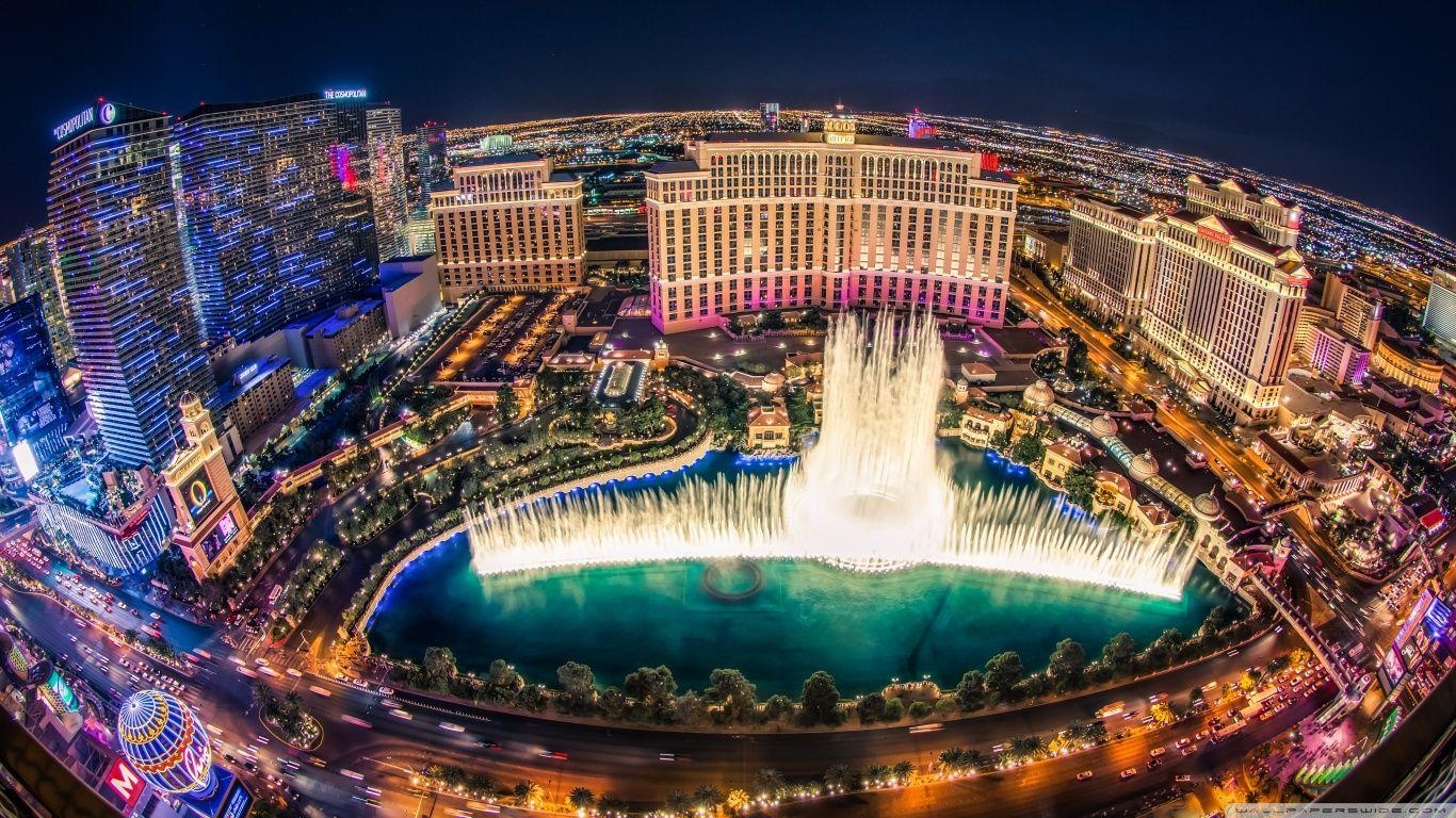 1370x770 Bellagio Fountain Show HD desktop wallpaper, Widescreen, High, Desktop