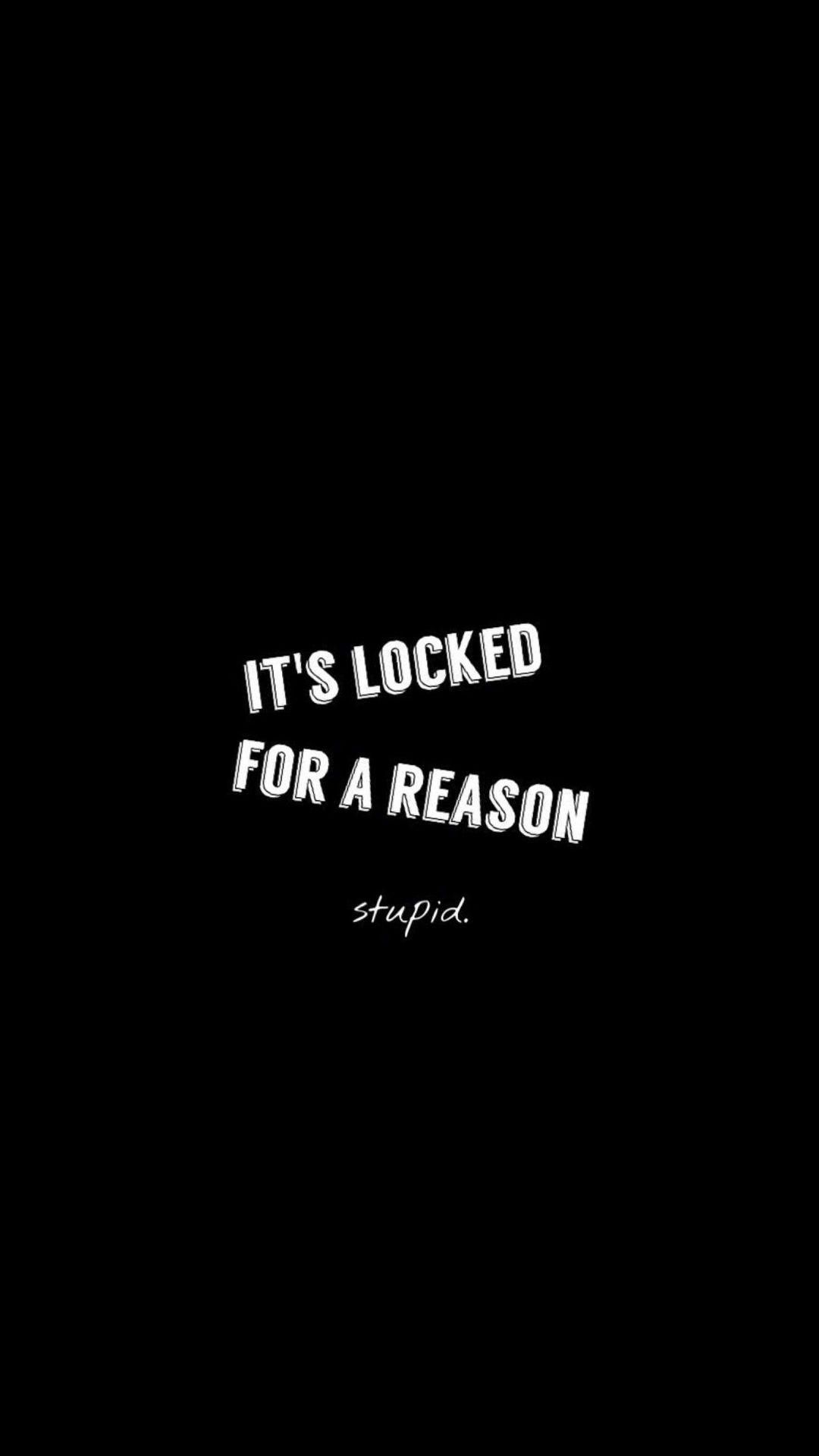 1080x1920 Locked For A Reason Stupid Android Wallpaper. Mobile wallpaper android, Funny phone wallpaper, Android wallpaper, Phone