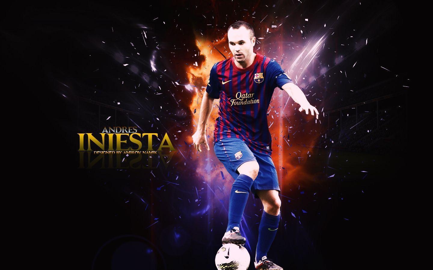 1440x900 Andres Iniesta Wallpaper High Resolution and Quality Download, Desktop