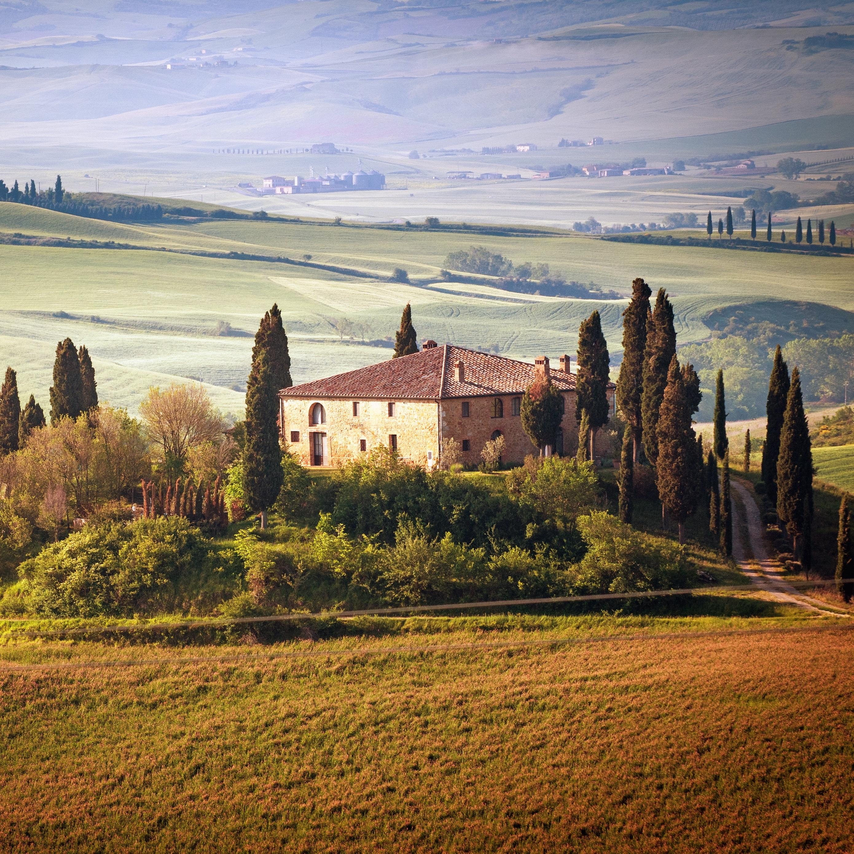 2780x2780 Download wallpaper  italy, tuscany, summer, countryside, Phone