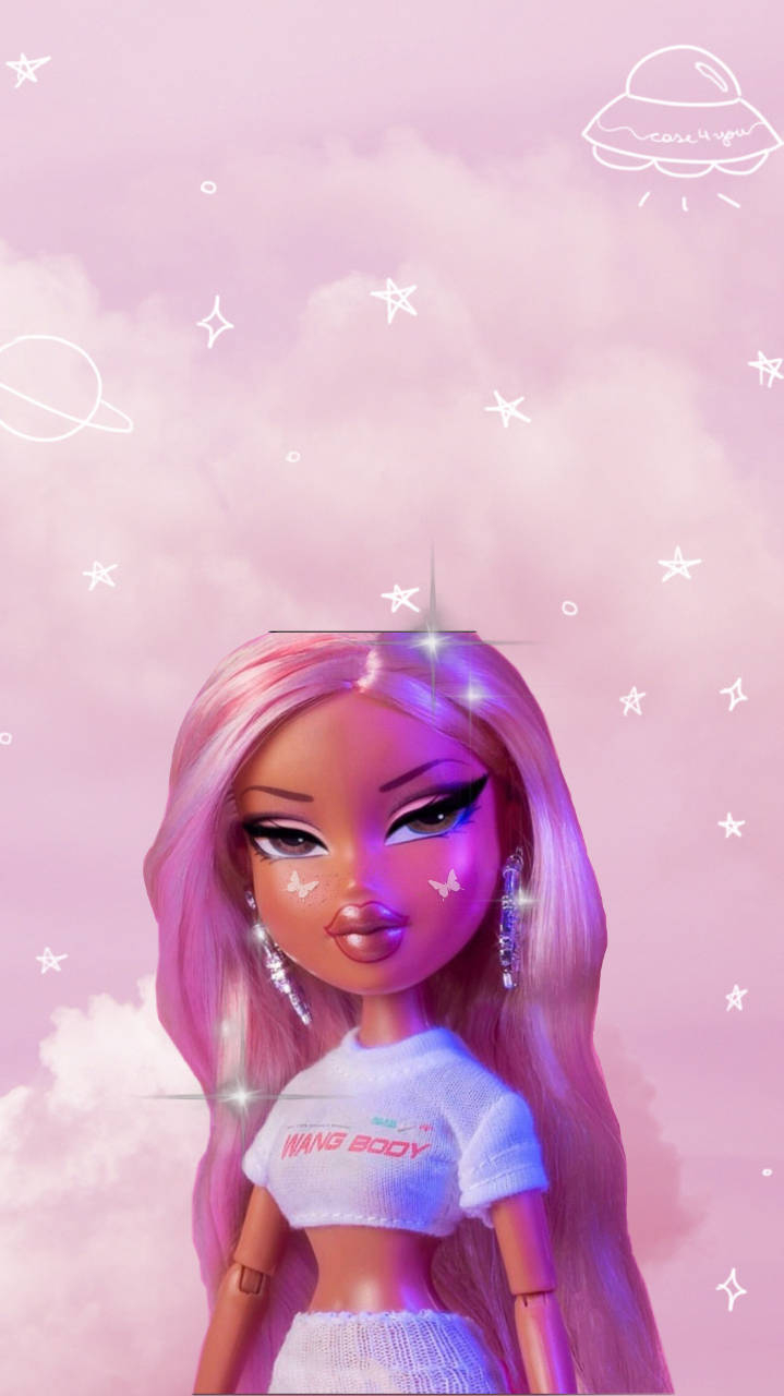 720x1280 Download Bratz Dolls Pink Hair Clouds Wallpaper, Phone