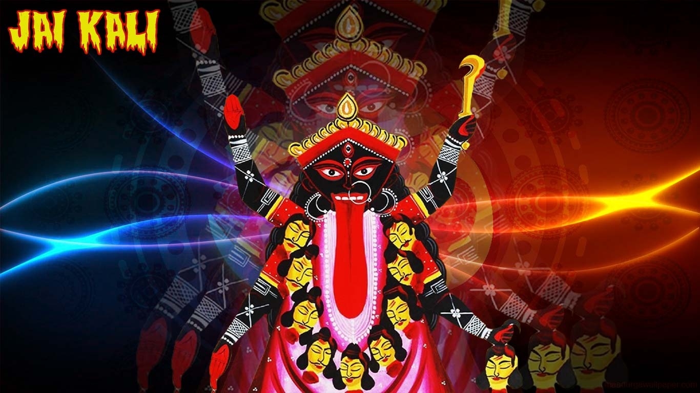 1370x770 Jai maa kali artistic HD wallpaper, Desktop