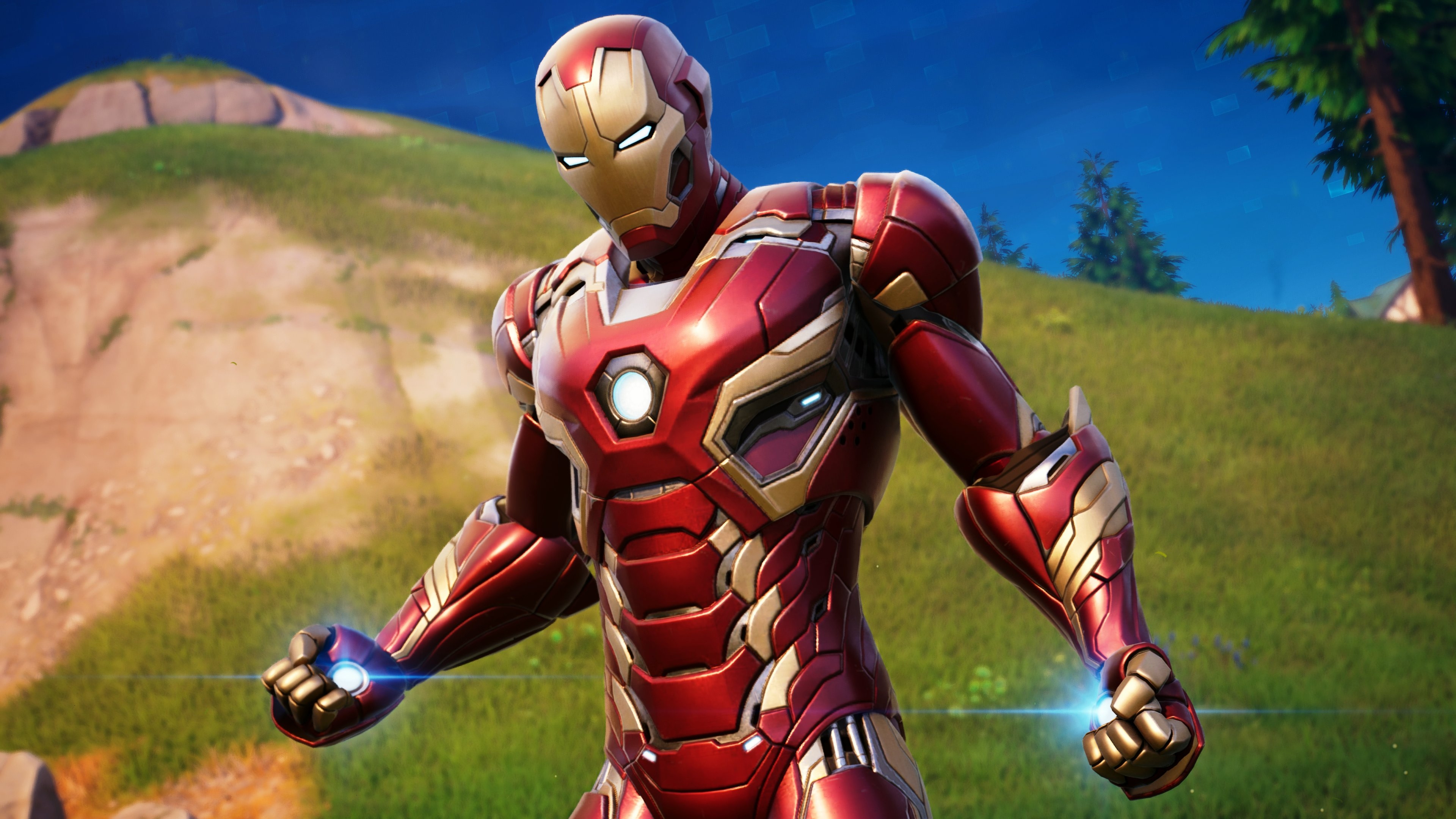 3840x2160 Iron Man MK 45 Fortnite wallpaper, Desktop