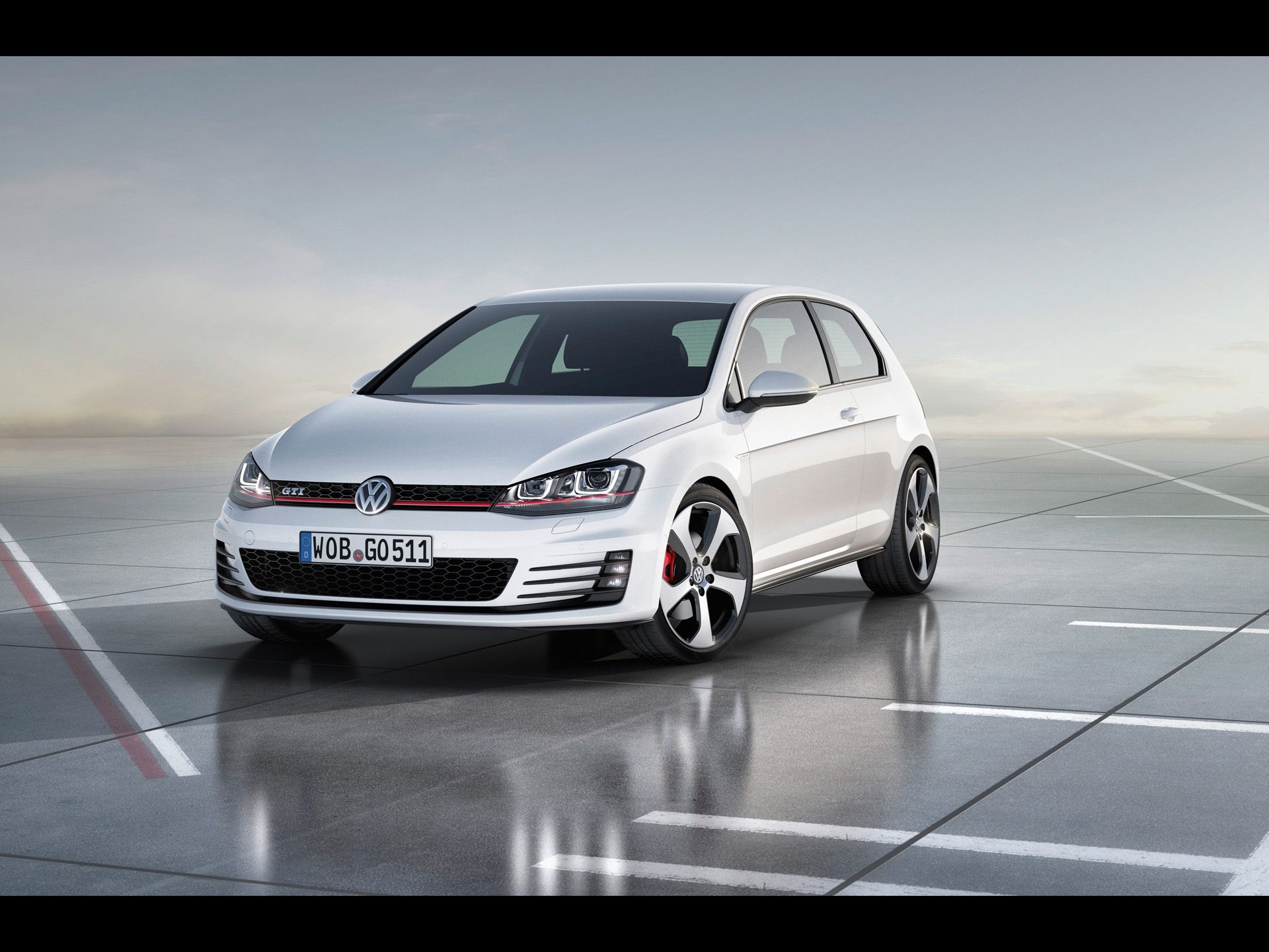 1920x1440 Volkswagen Golf 7 GTI Concept Static Front wallpaper Volkswagen Golf 7 GTI Concept Static Front stock, Desktop