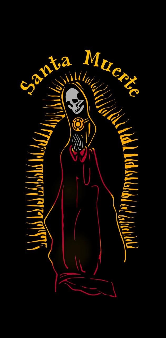 630x1280 Santa Muerte wallpaper, Phone