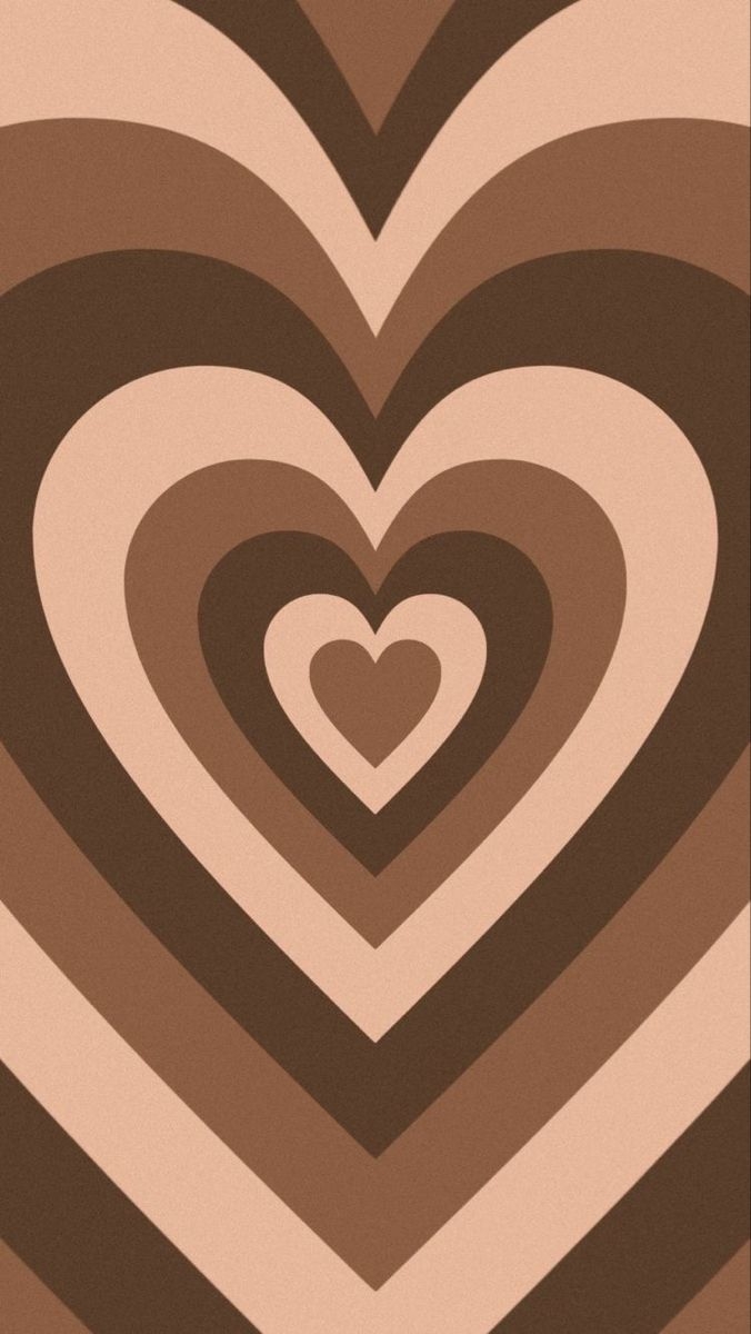 680x1200 Brown Heart Wallpaper Free Brown Heart Background, Phone