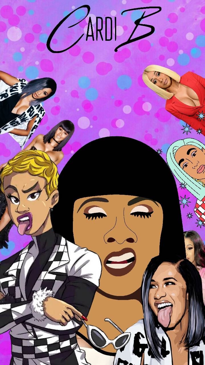 720x1280 Cardi B Collage wallpaper, Phone