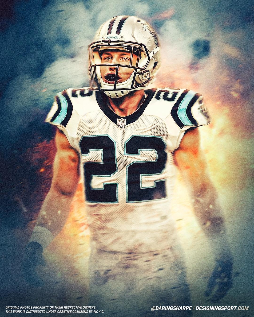 1080x1350 Christian McCaffrey, Carolina Panthers. Daring Boy Interactive, Phone