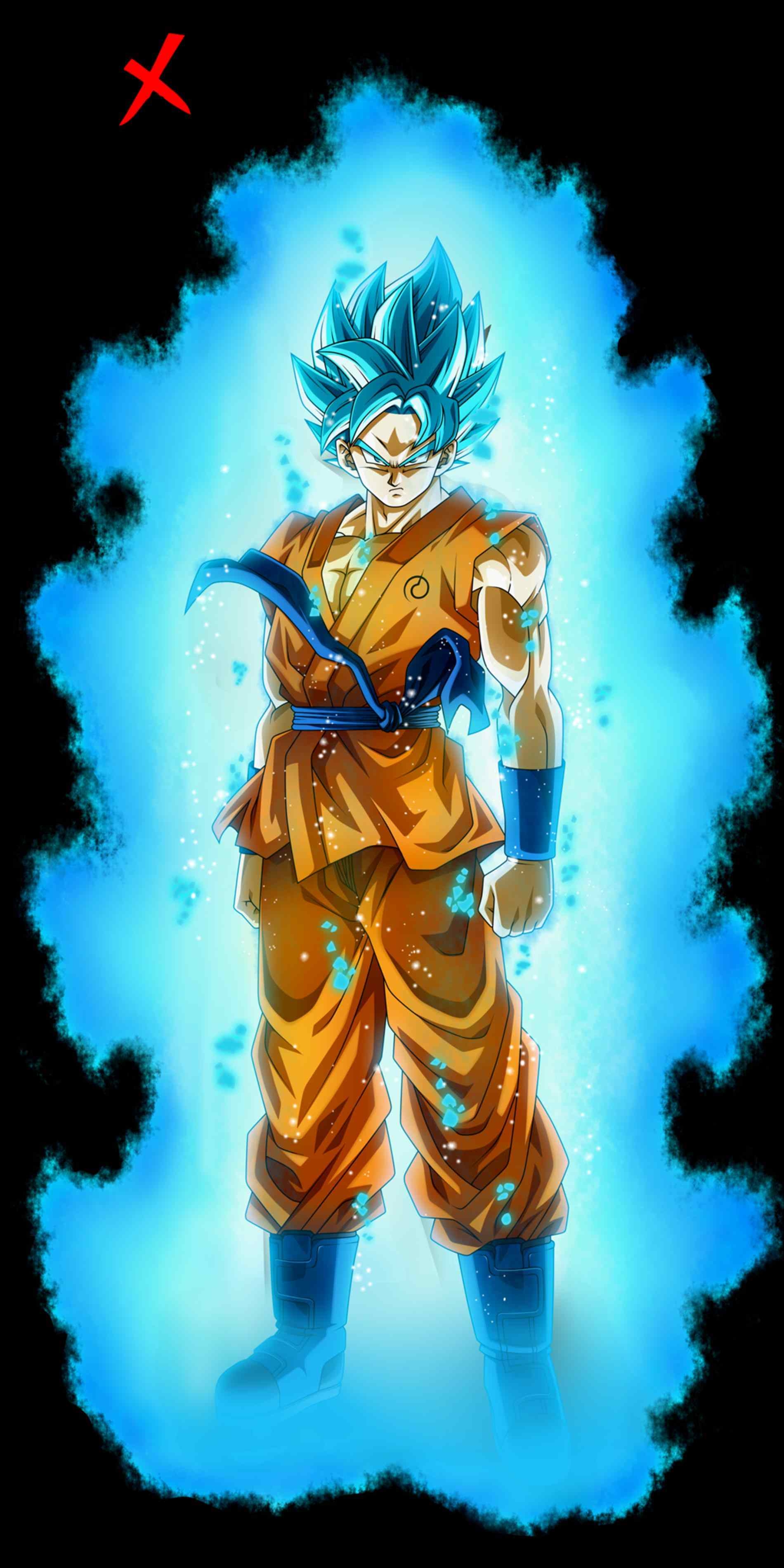 1900x3800 Blue Goku Wallpaper FREE Picture, Phone