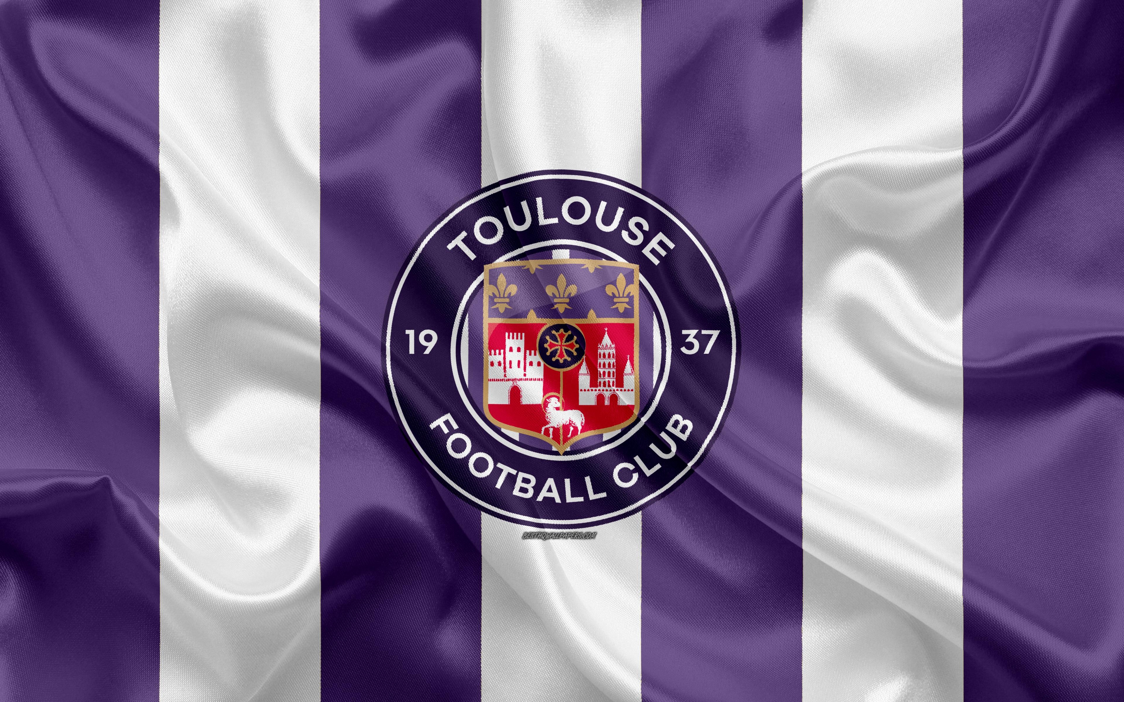 3840x2400 Download wallpaper Toulouse FC, new logo, 4k, french football club, Desktop